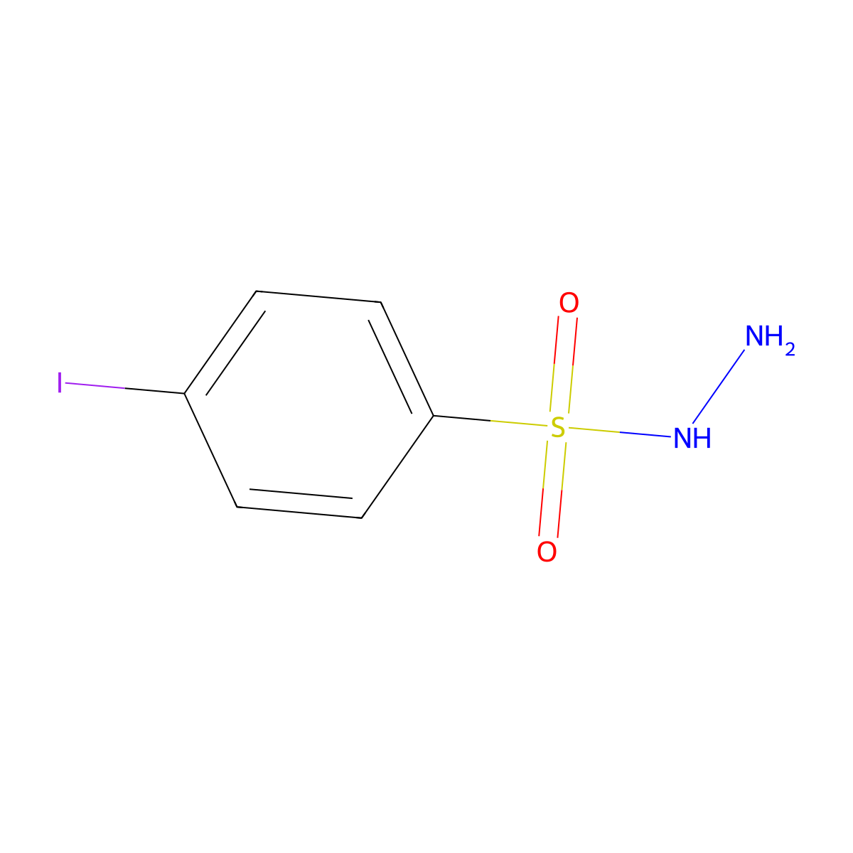 4-Iodobenzenesulfonic acid hydrazide molecular structure, CAS 2751-27-1