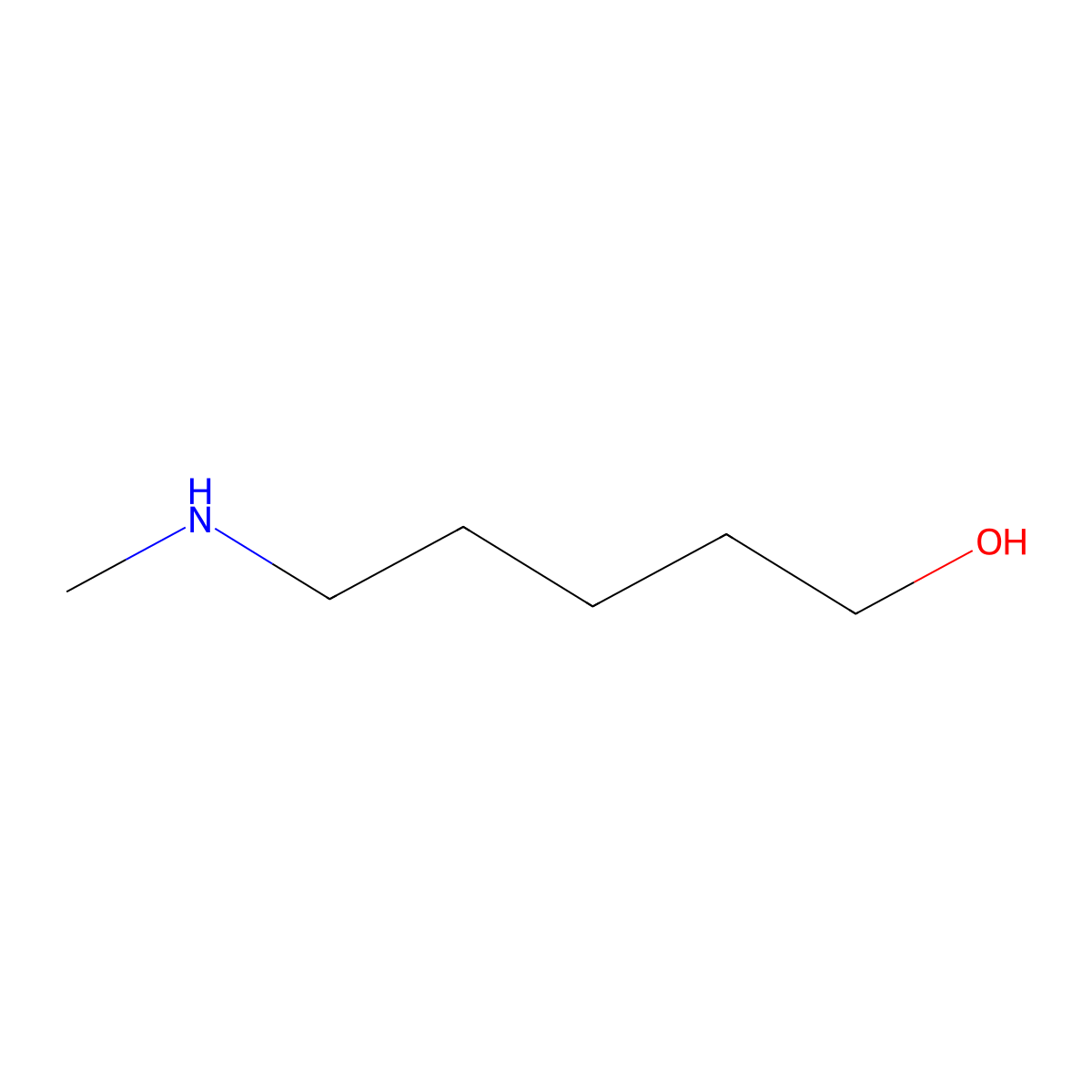 5-(Methylamino)pentan-1-ol molecular structure, CAS 2751-70-4