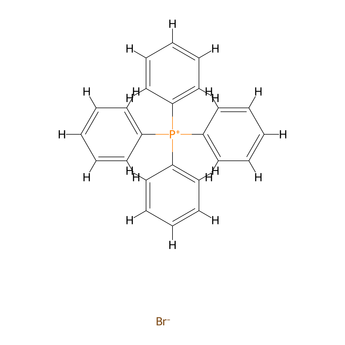 Tetraphenylphosphonium Bromide molecular structure, CAS 2751-90-8
