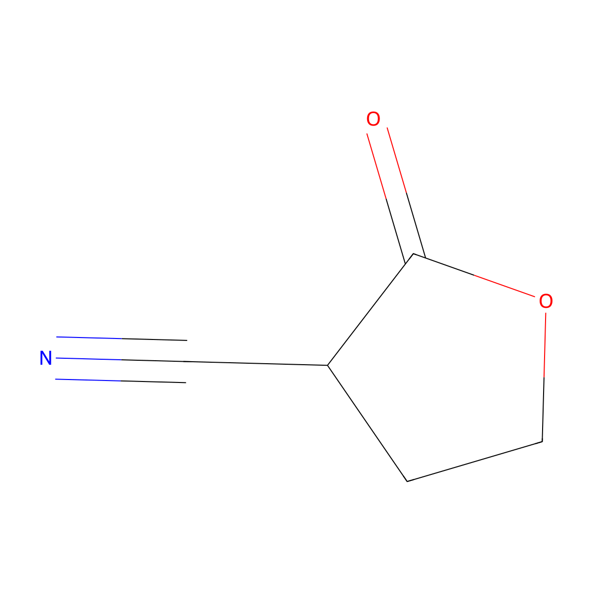 2-Oxooxolane-3-carbonitrile molecular structure, CAS 27512-26-1