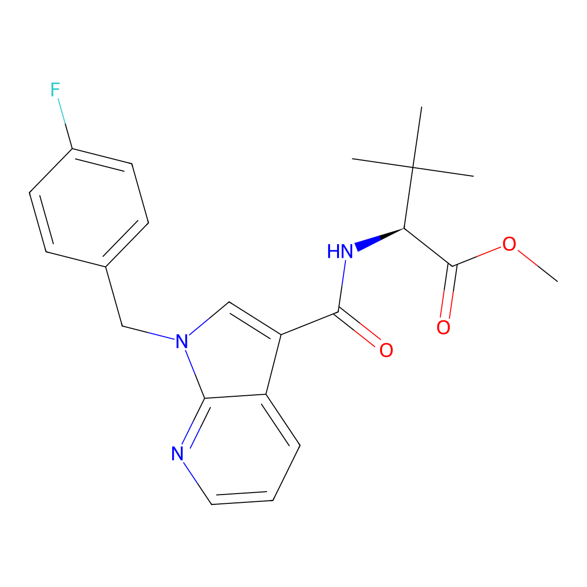 Mdmb-fub7aica molecular structure, CAS 2751267-51-1