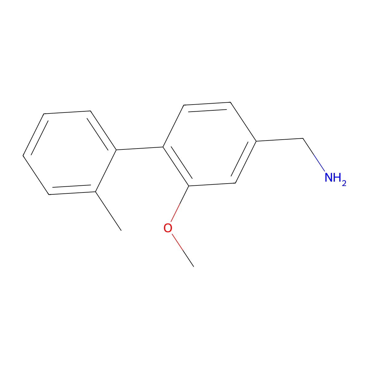 (2-Methoxy-2'-methyl-[1,1'-biphenyl]-4-yl)methanamine molecular structure, CAS 2751270-80-9
