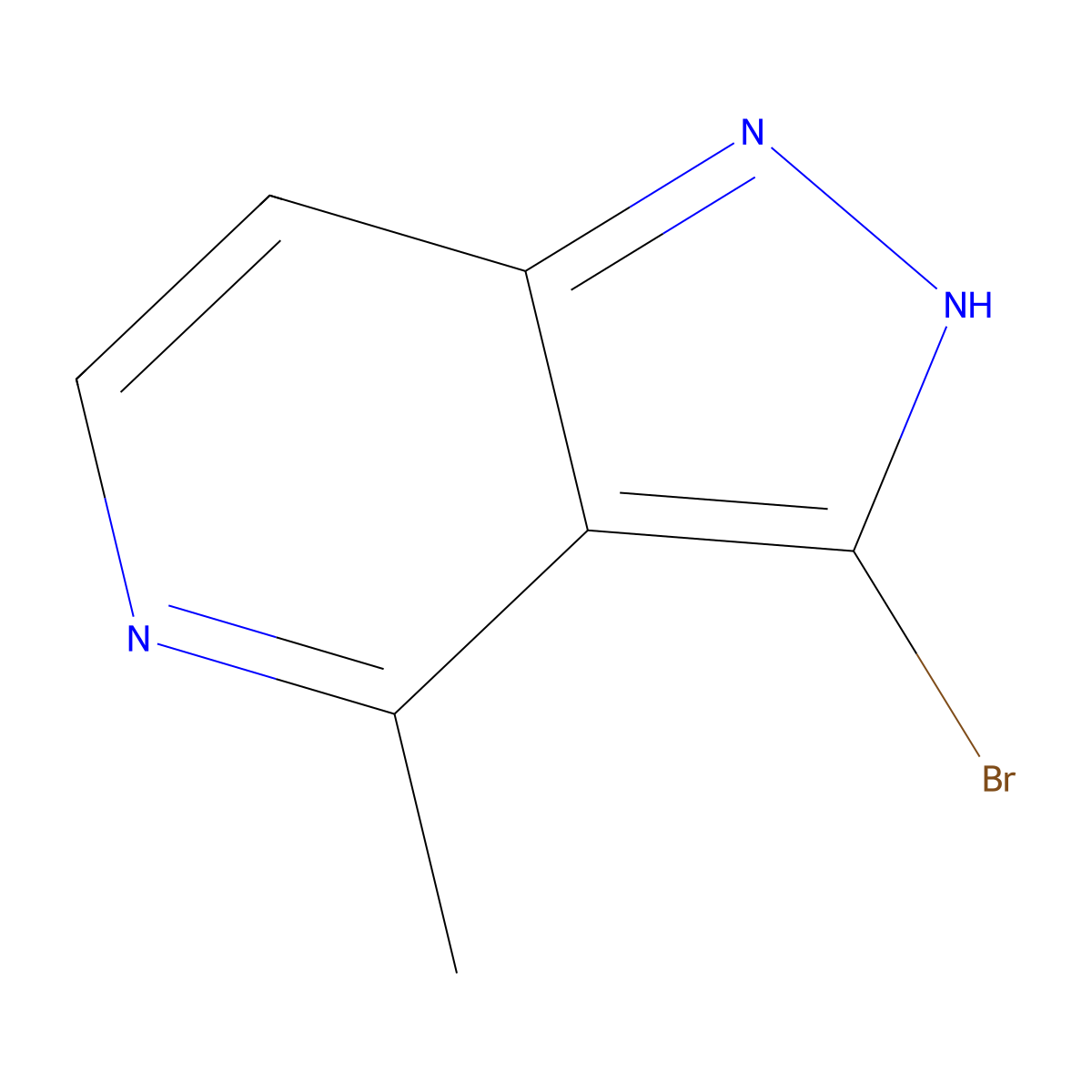 3-Bromo-4-methyl-1H-pyrazolo[4,3-c]pyridine molecular structure, CAS 2751273-69-3