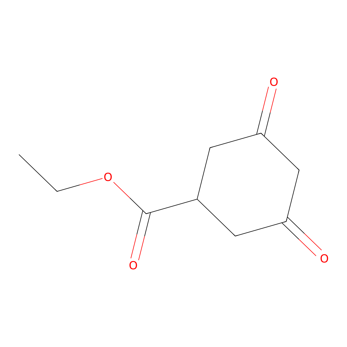 Ethyl 3,5-dioxocyclohexane-1-carboxylate molecular structure, CAS 27513-35-5