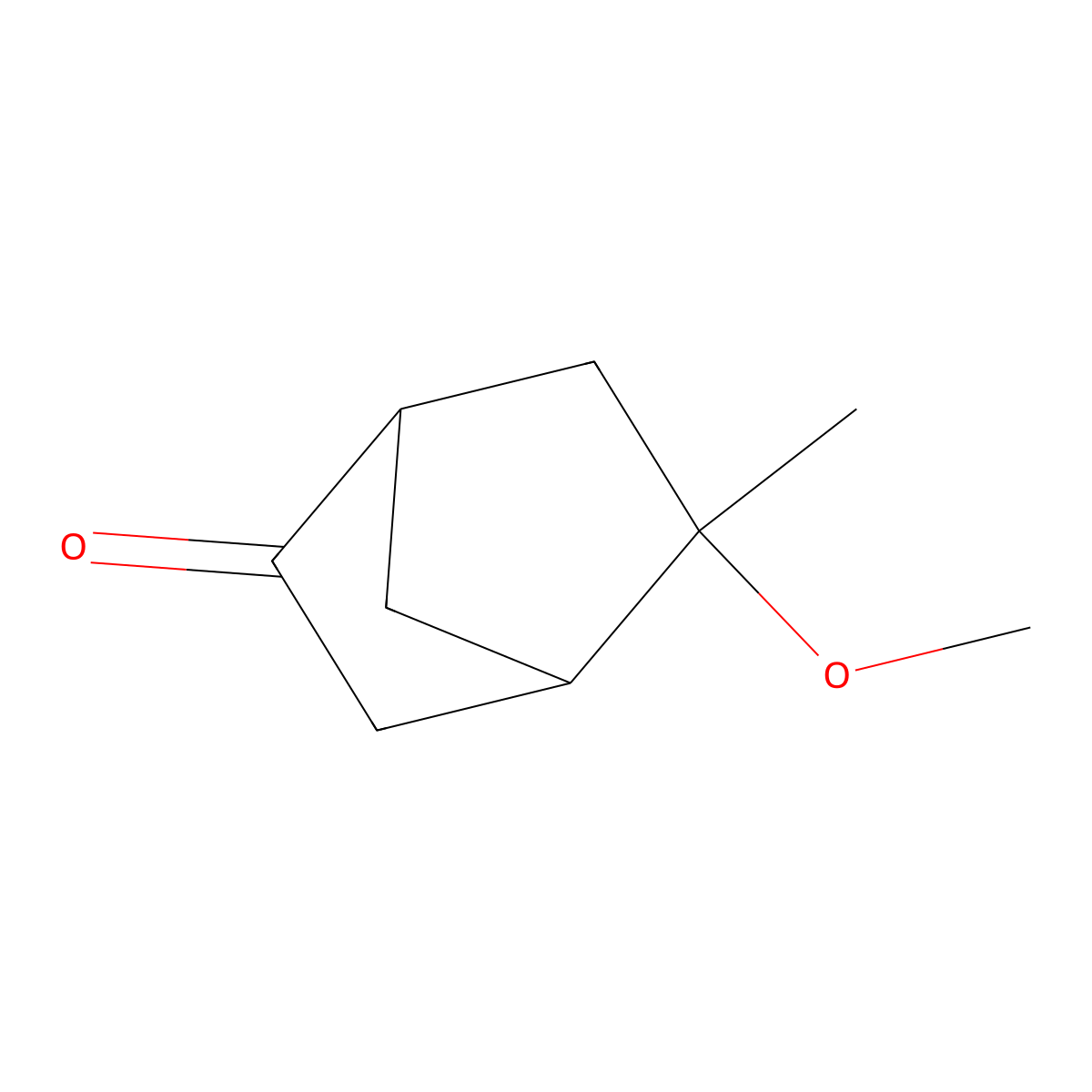 rac-(1R,4R,5S)-5-methoxy-5-methylbicyclo(2.2.1)heptan-2-one molecular structure, CAS 2751339-52-1