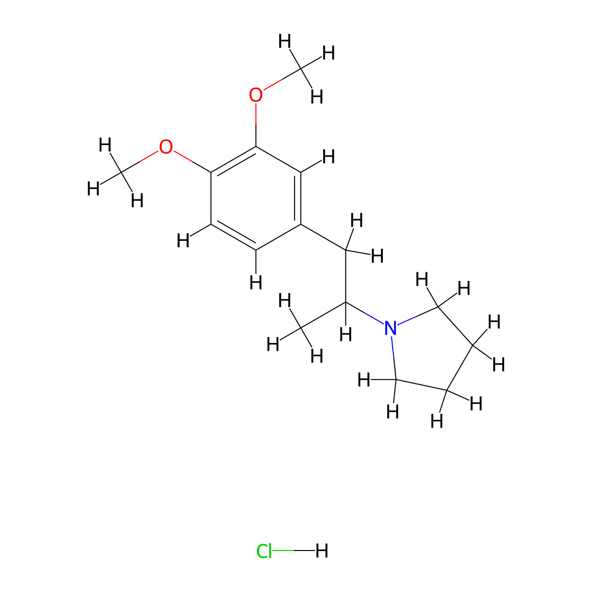 N-pyrrolidinyl-3,4-DMA (hydrochloride) molecular structure, CAS 2751360-63-9