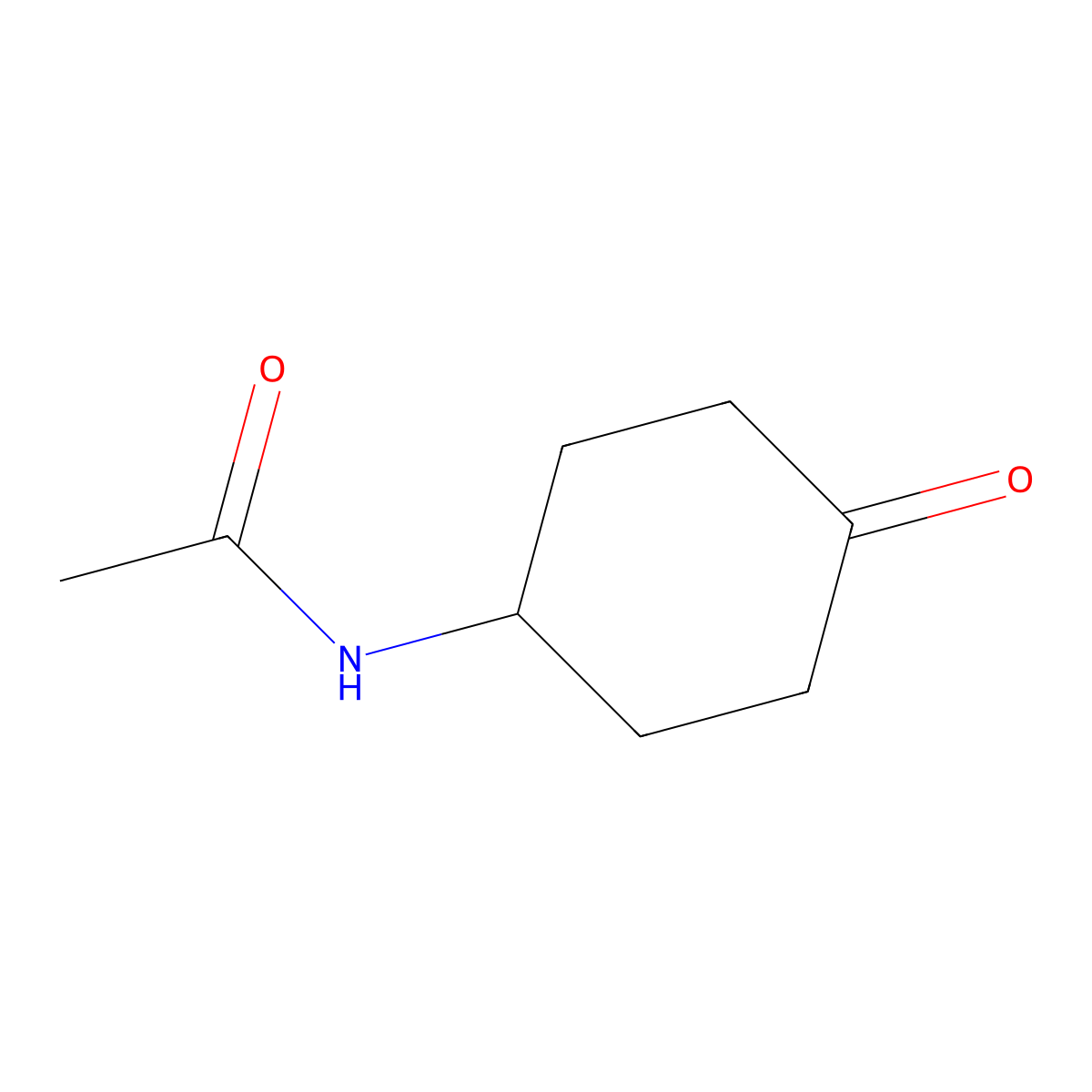 N-(4-Oxocyclohexyl)acetamide molecular structure, CAS 27514-08-5