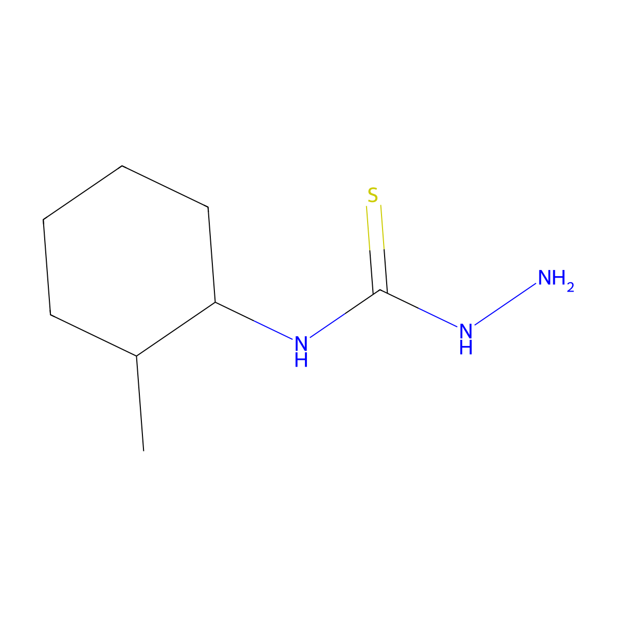 1-amino-3-[(1R,2R)-2-methylcyclohexyl]thiourea molecular structure, CAS 2751538-78-8