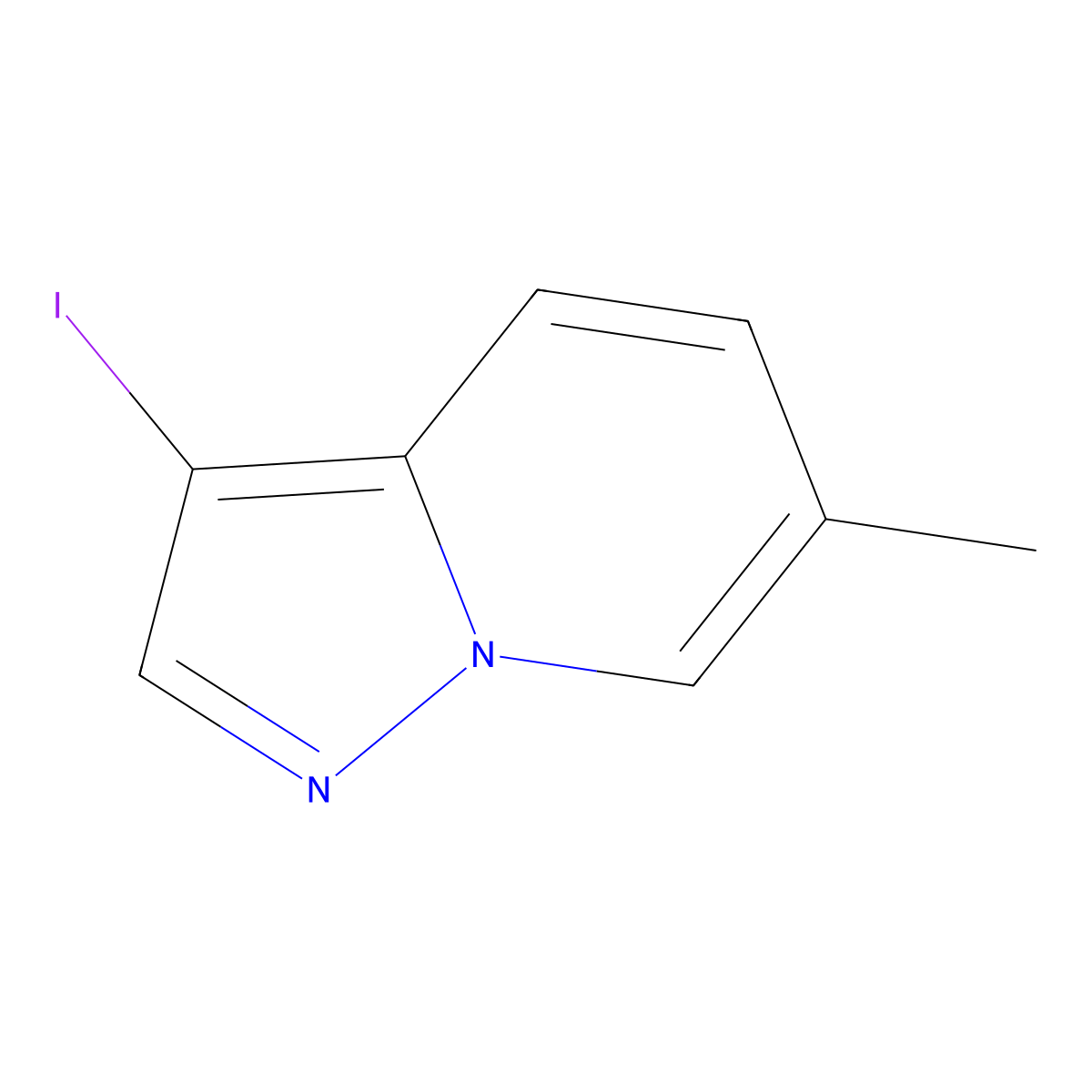 3-Iodo-6-methylpyrazolo[1,5-a]pyridine molecular structure, CAS 2751553-45-2