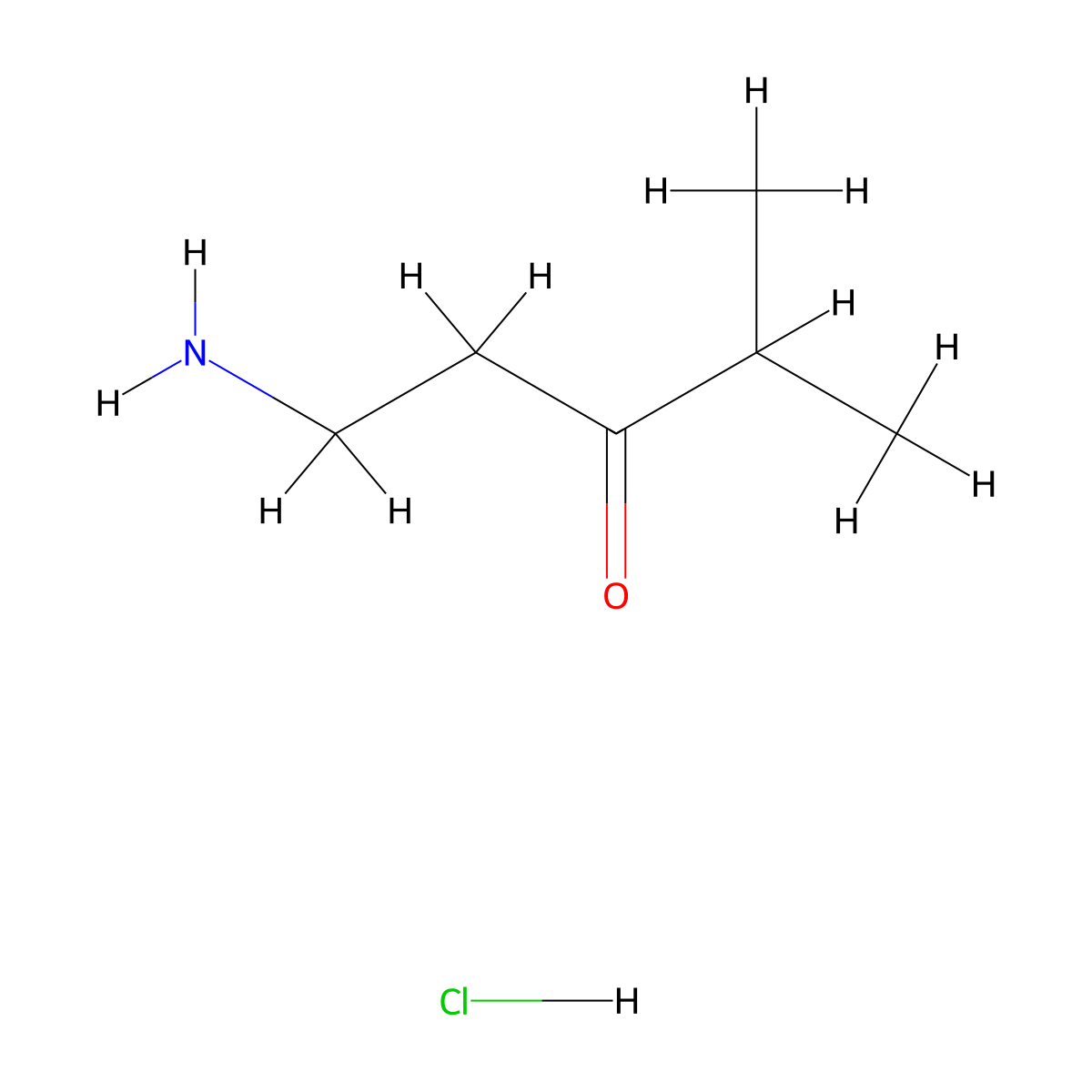 1-Amino-4-methylpentan-3-one hydrochloride molecular structure, CAS 2751553-53-2