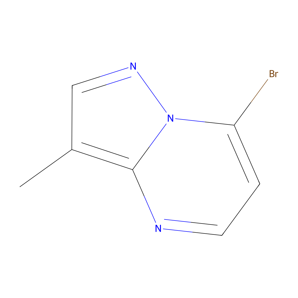 7-Bromo-3-methylpyrazolo[1,5-a]pyrimidine molecular structure, CAS 2751555-48-1