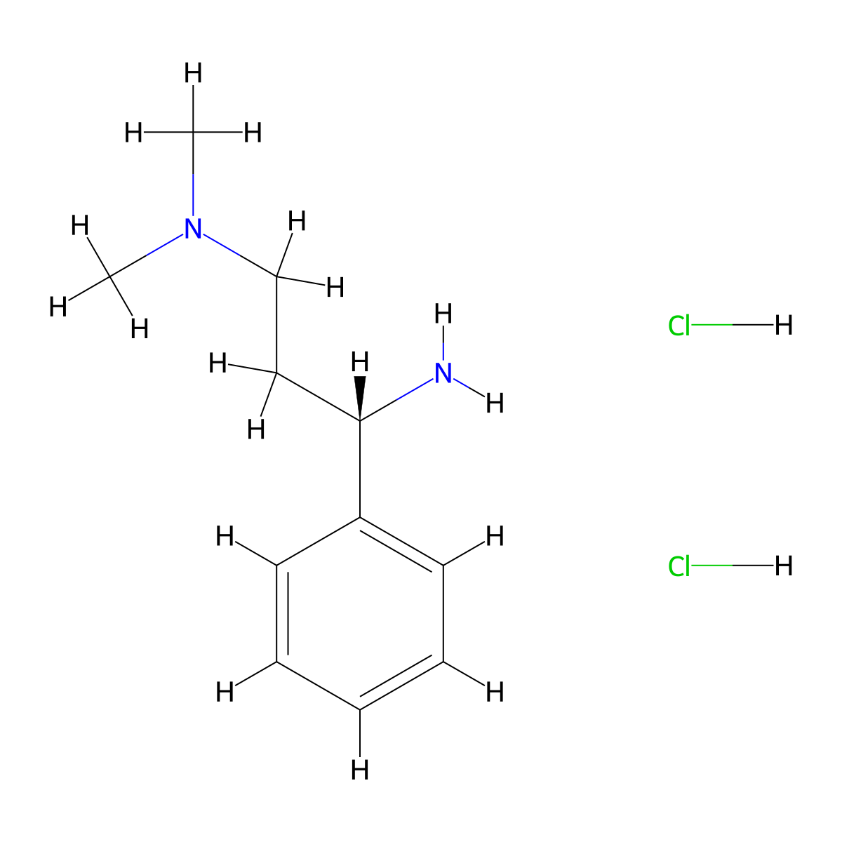 (S)-N1,N1-Dimethyl-3-phenylpropane-1,3-diamine dihydrochloride molecular structure, CAS 2751567-84-5