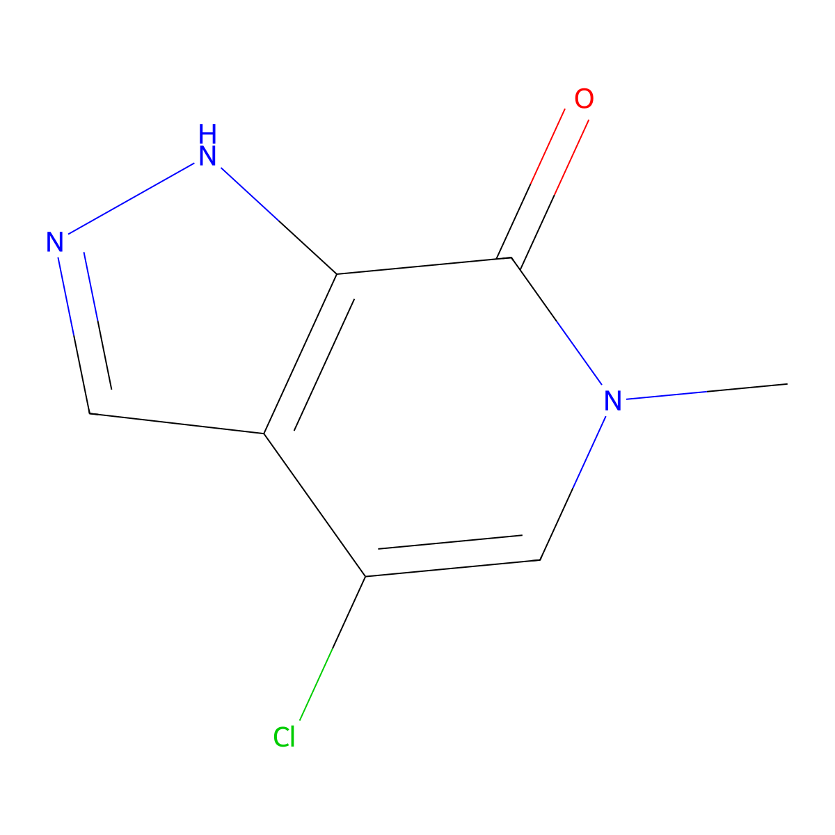 4-Chloro-6-methyl-1H-pyrazolo[3,4-c]pyridin-7(6H)-one molecular structure, CAS 2751594-05-3