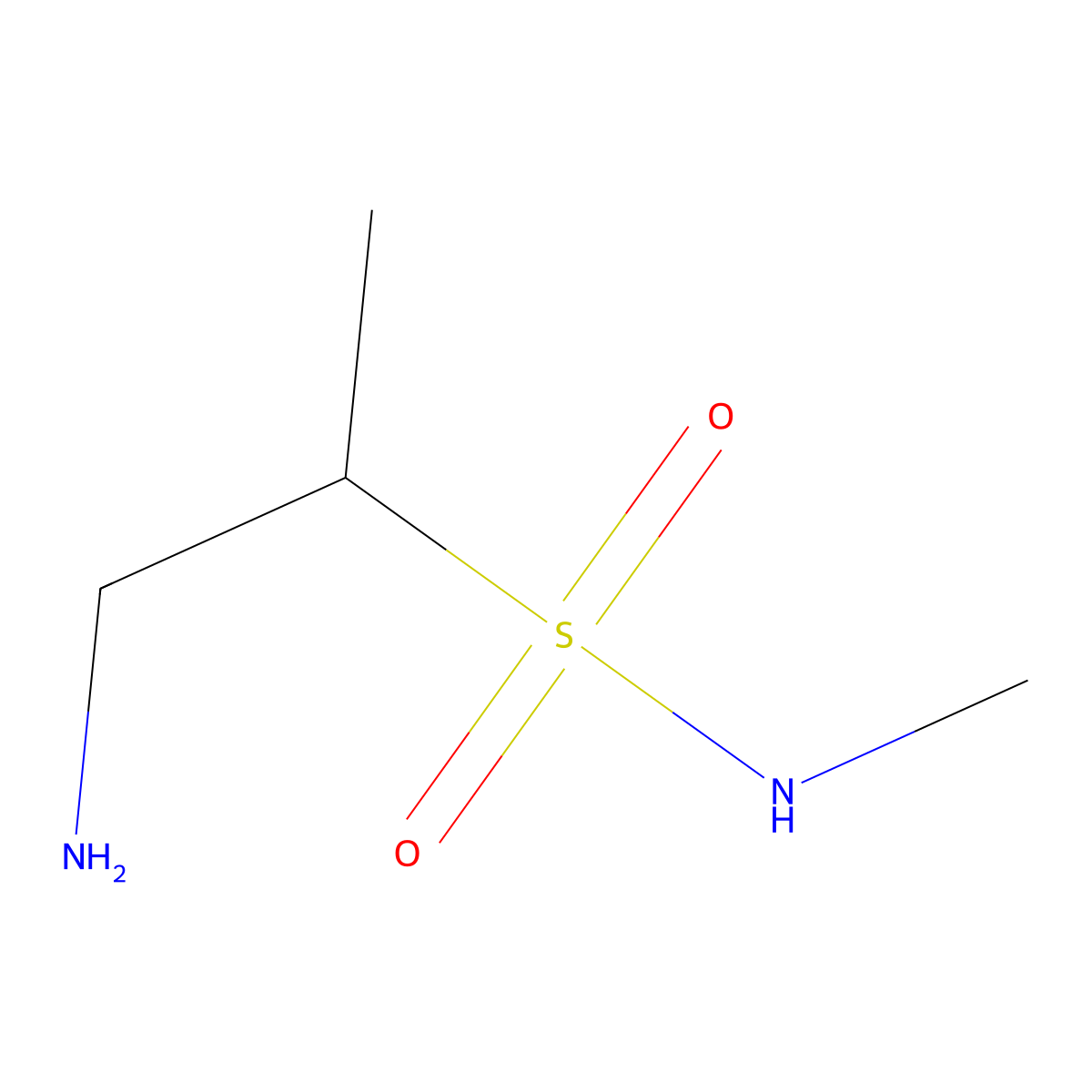 (2R)-1-amino-N-methylpropane-2-sulfonamide molecular structure, CAS 2751602-95-4