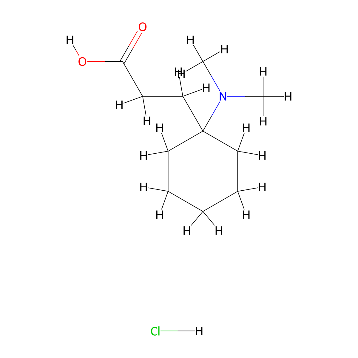 3-[1-(Dimethylamino)cyclohexyl]propanoic acid hydrochloride molecular structure, CAS 2751610-44-1