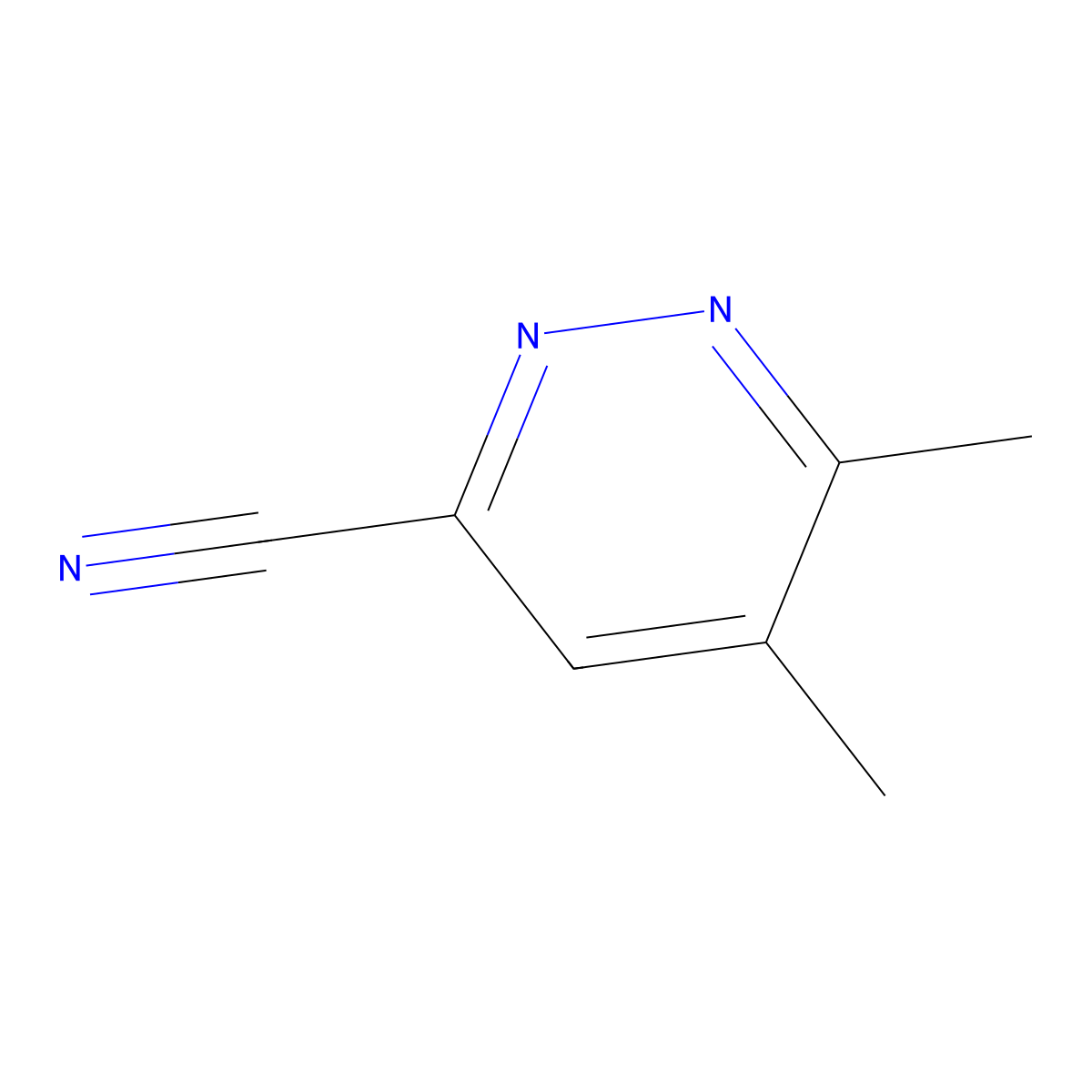 5,6-Dimethylpyridazine-3-carbonitrile molecular structure, CAS 2751610-45-2