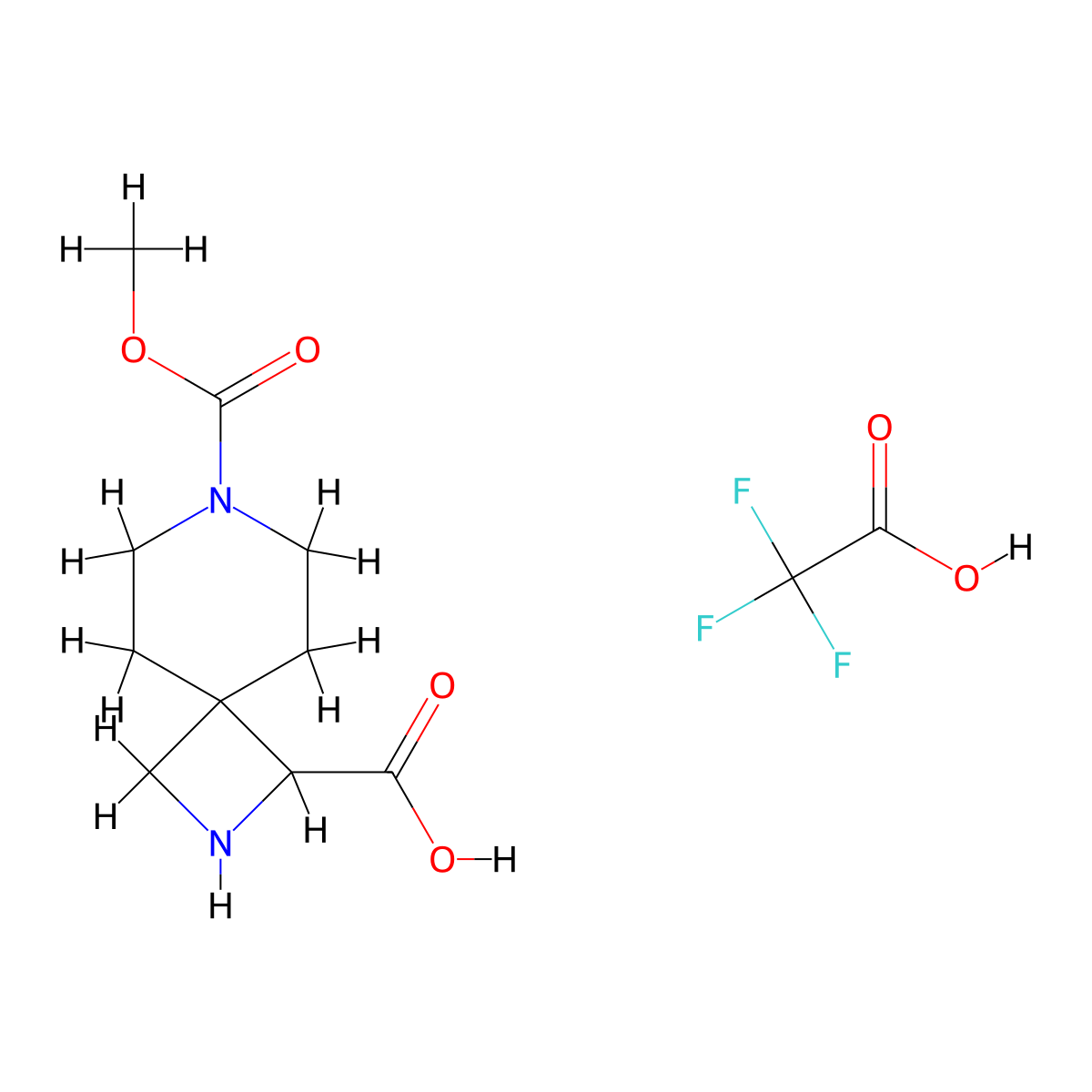 7-(Methoxycarbonyl)-2,7-diazaspiro[3.5]nonane-1-carboxylicacid,trifluoroaceticacid molecular structure, CAS 2751610-57-6
