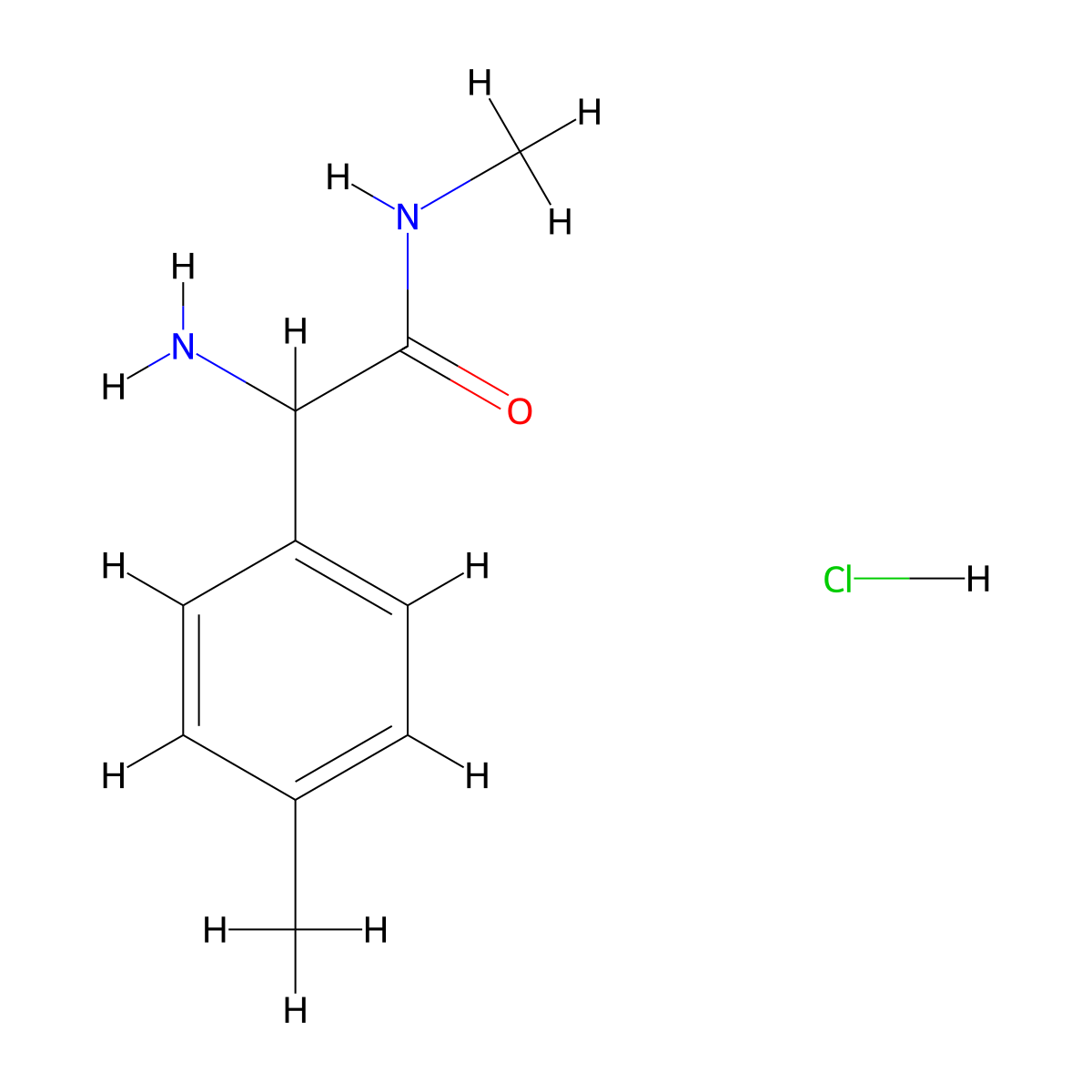 2-amino-N-methyl-2-(4-methylphenyl)acetamidehydrochloride molecular structure, CAS 2751610-61-2