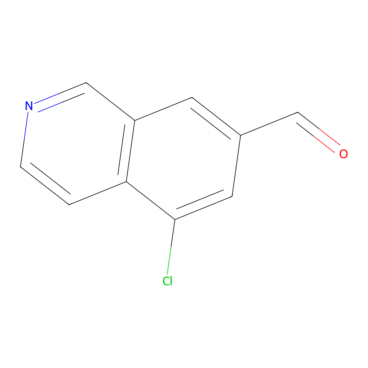 5-Chloroisoquinoline-7-carbaldehyde molecular structure, CAS 2751610-89-4