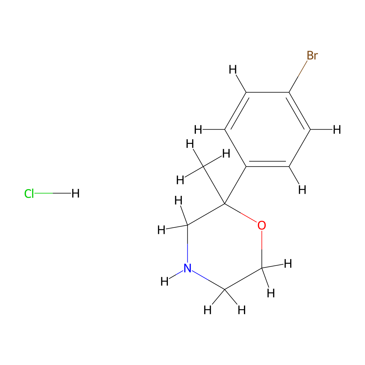2-(4-Bromophenyl)-2-methylmorpholinehydrochloride molecular structure, CAS 2751610-90-7