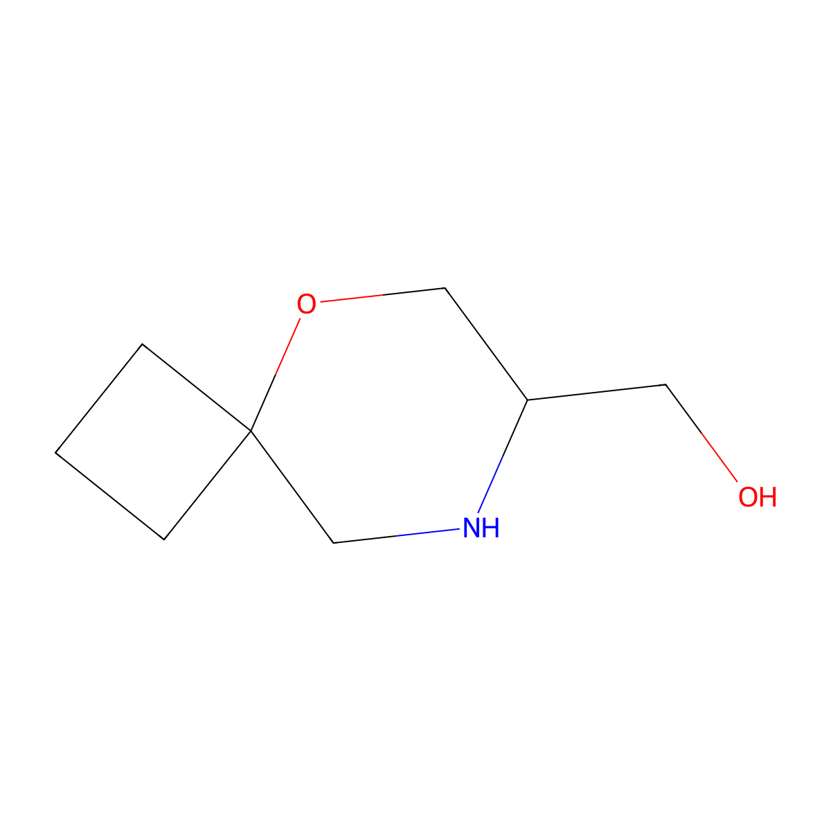 {5-Oxa-8-azaspiro[3.5]nonan-7-yl}methanol molecular structure, CAS 2751611-13-7