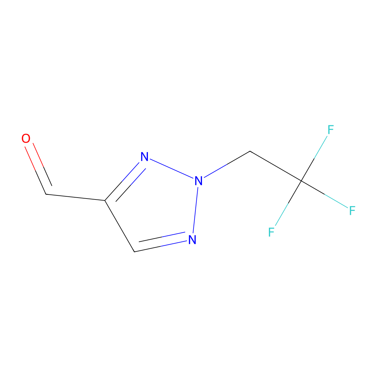 2-(2,2,2-trifluoroethyl)-2H-1,2,3-triazole-4-carbaldehyde molecular structure, CAS 2751611-25-1