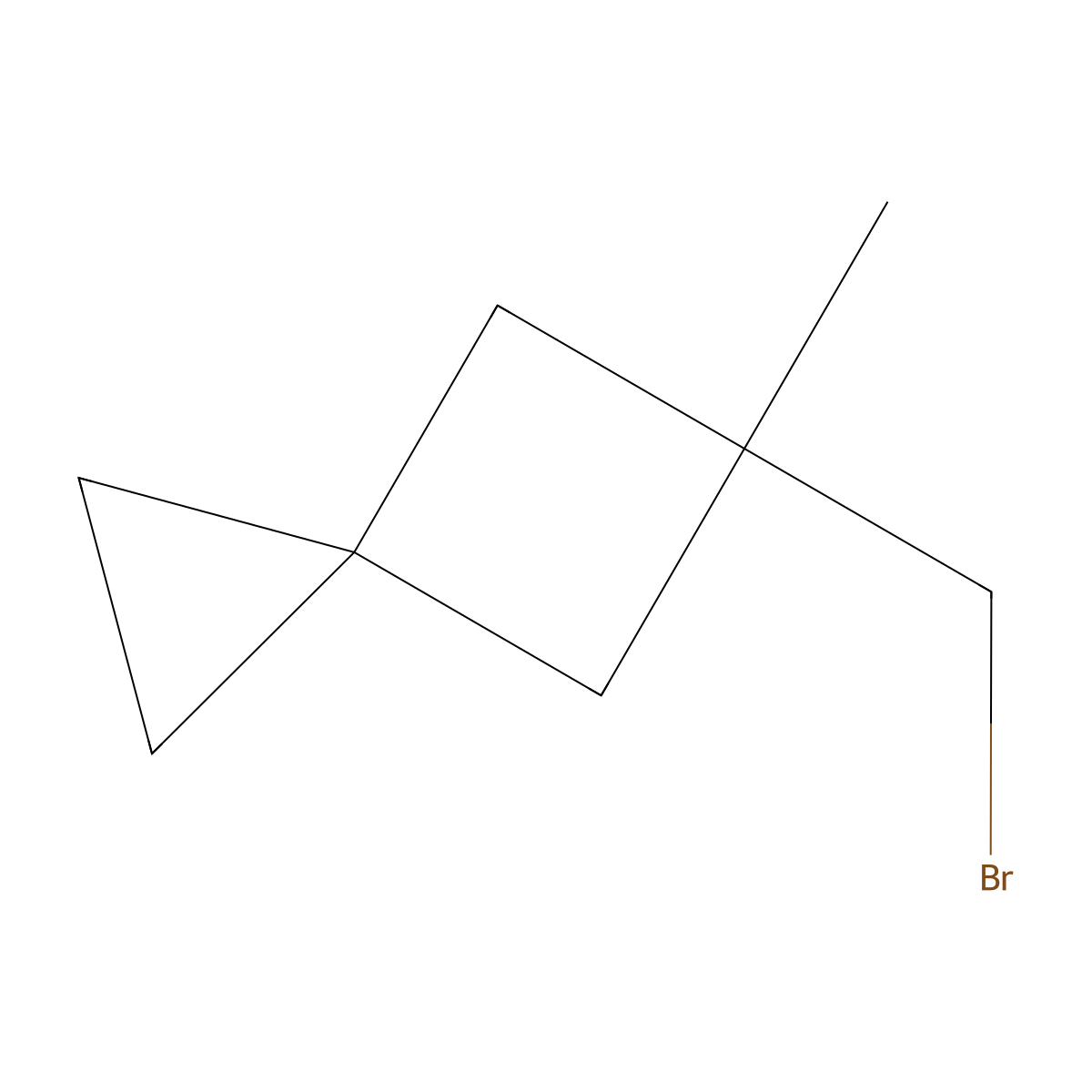 5-(Bromomethyl)-5-methylspiro[2.3]hexane molecular structure, CAS 2751612-01-6