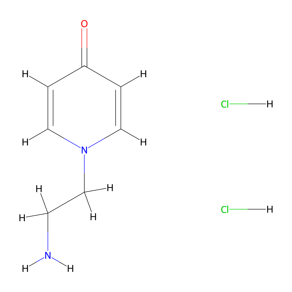1-(2-Aminoethyl)-1,4-dihydropyridin-4-one dihydrochloride molecular structure, CAS 2751614-58-9