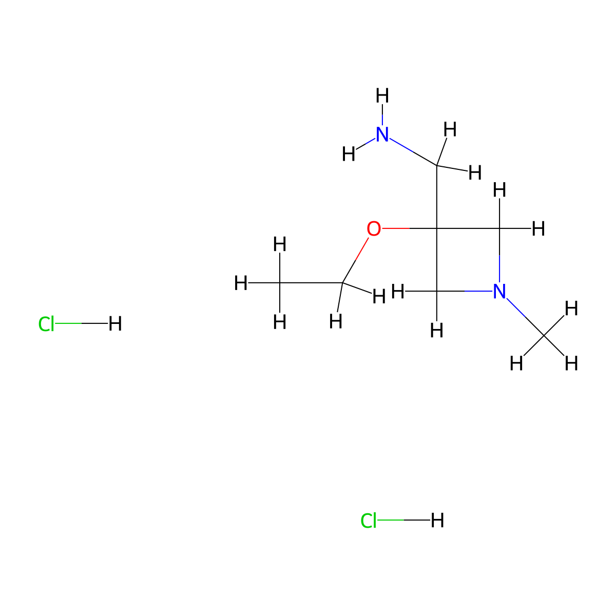 1-(3-Ethoxy-1-methylazetidin-3-yl)methanamine dihydrochloride molecular structure, CAS 2751614-69-2