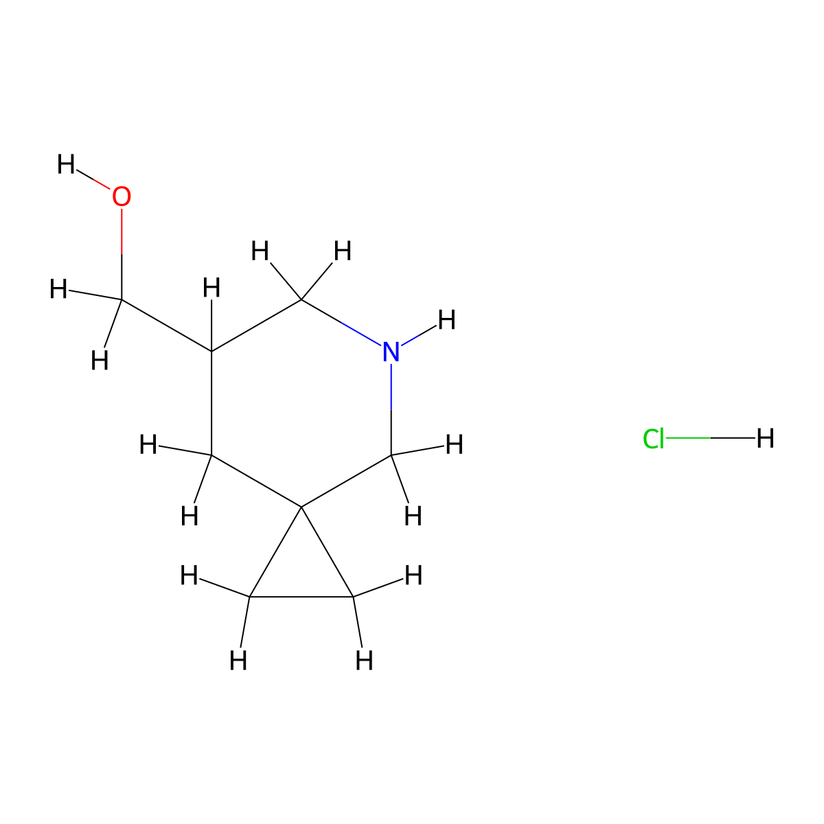 {5-Azaspiro[2.5]octan-7-yl}methanolhydrochloride molecular structure, CAS 2751614-72-7