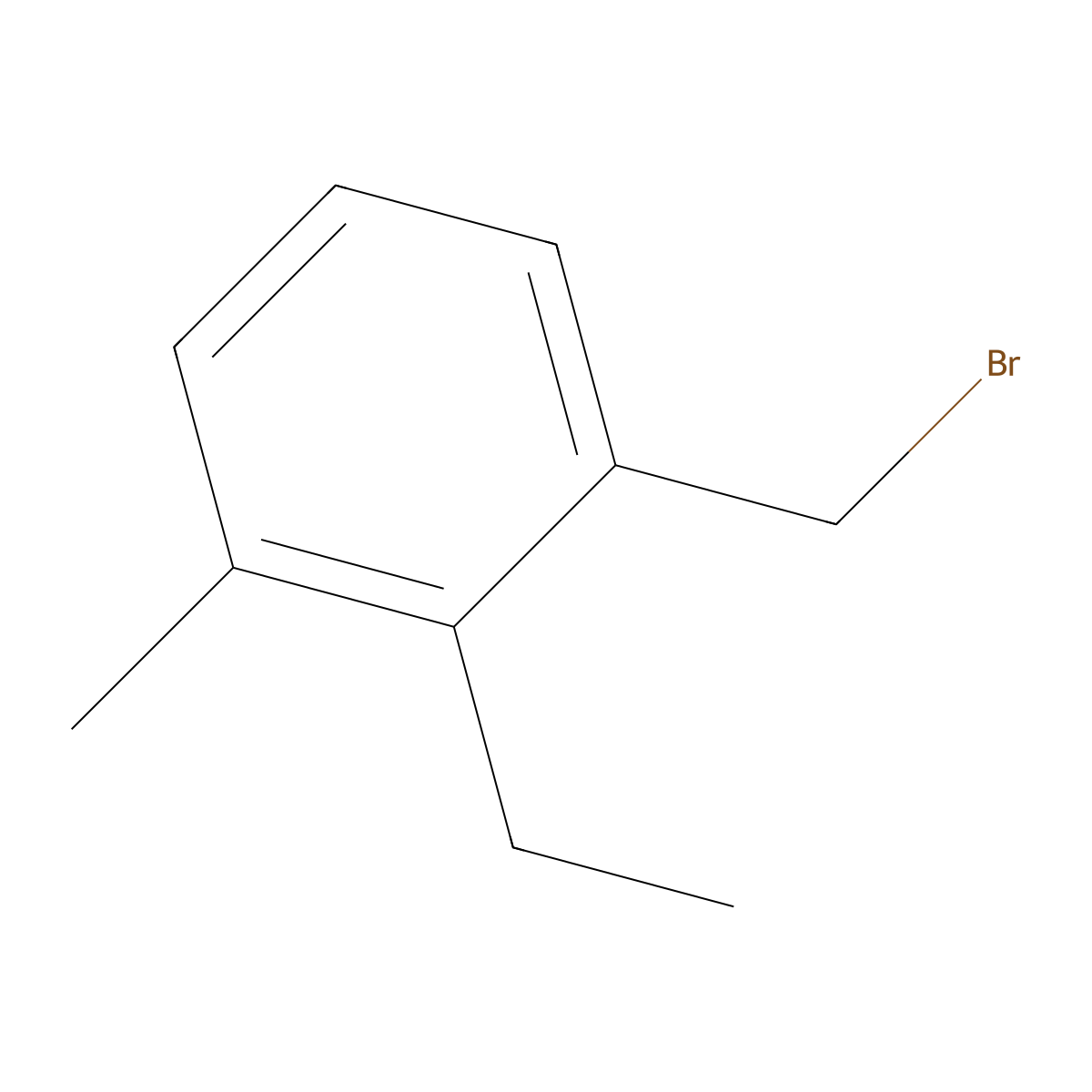 1-(Bromomethyl)-2-ethyl-3-methylbenzene molecular structure, CAS 2751614-74-9
