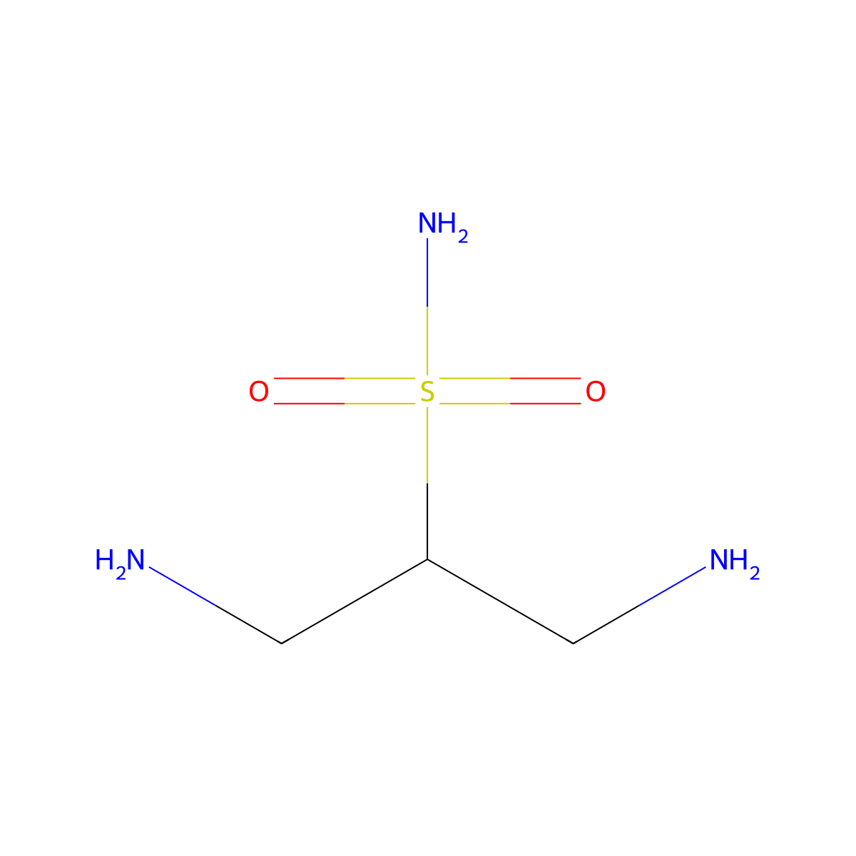 1,3-Diaminopropane-2-sulfonamide molecular structure, CAS 2751615-02-6