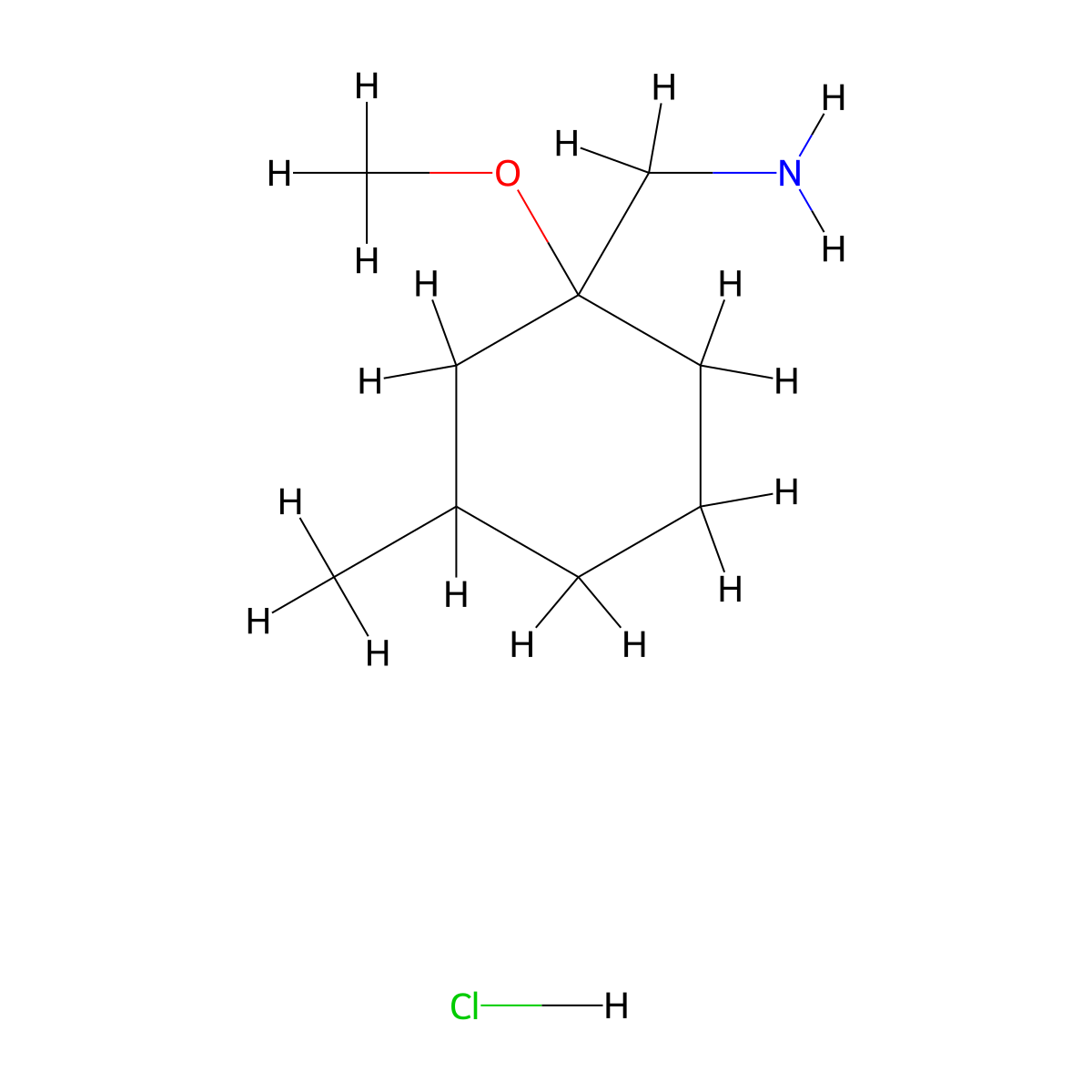 1-(1-Methoxy-3-methylcyclohexyl)methanamine hydrochloride molecular structure, CAS 2751615-11-7