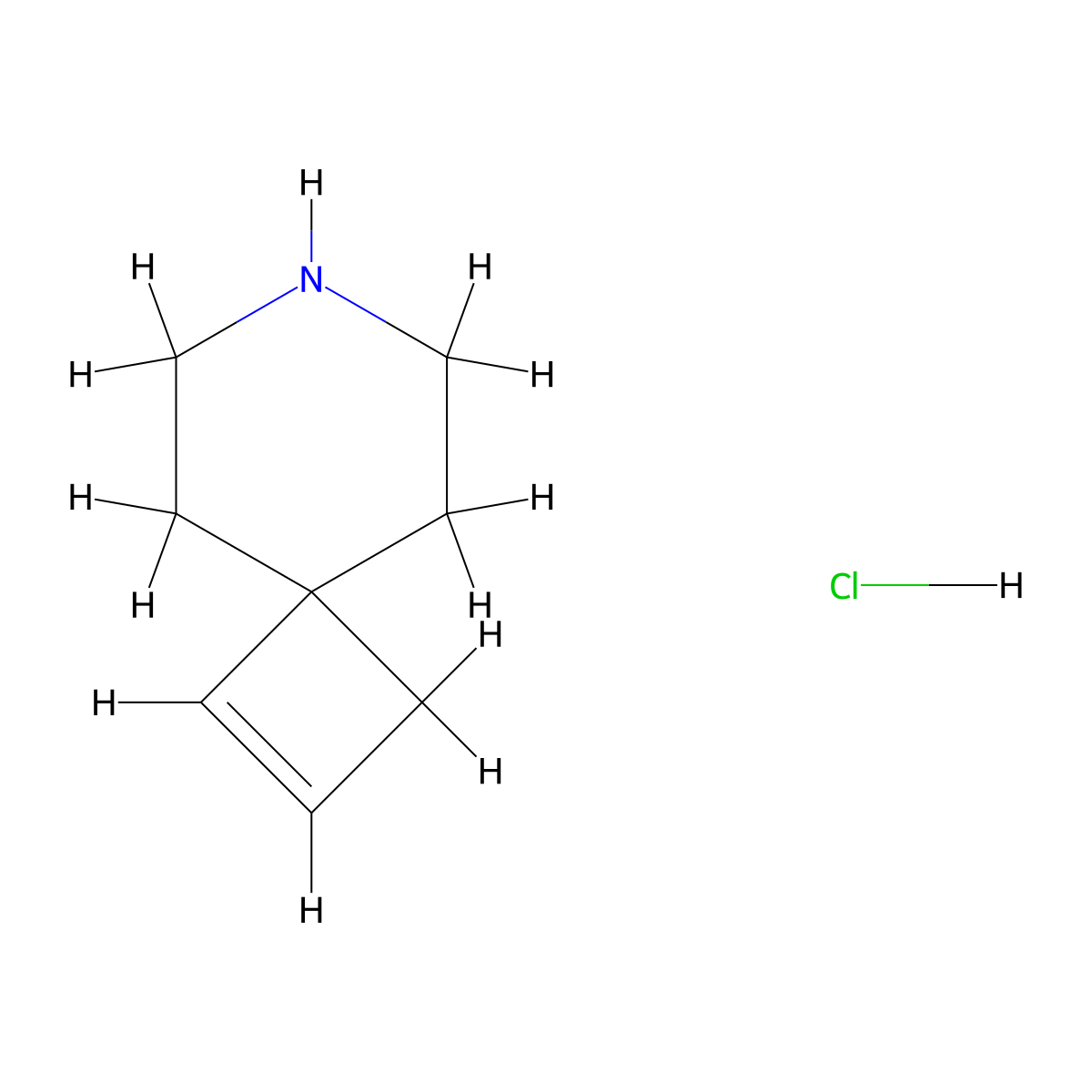 7-Azaspiro[3.5]non-1-ene hydrochloride molecular structure, CAS 2751615-56-0