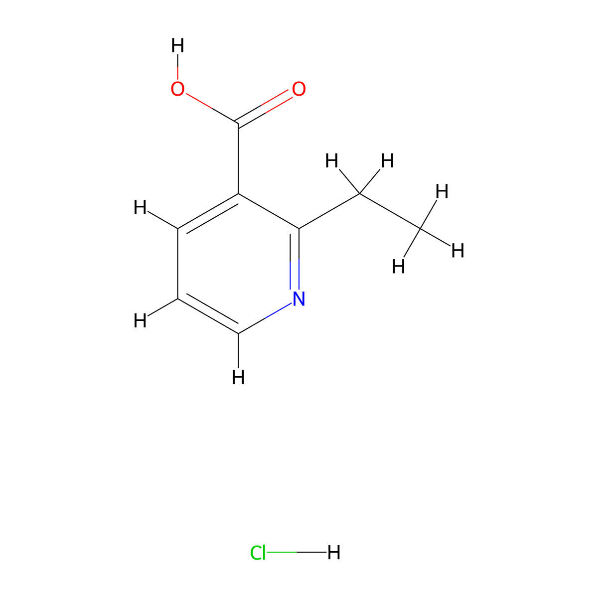 2-Ethylpyridine-3-carboxylicacidhydrochloride molecular structure, CAS 2751615-67-3