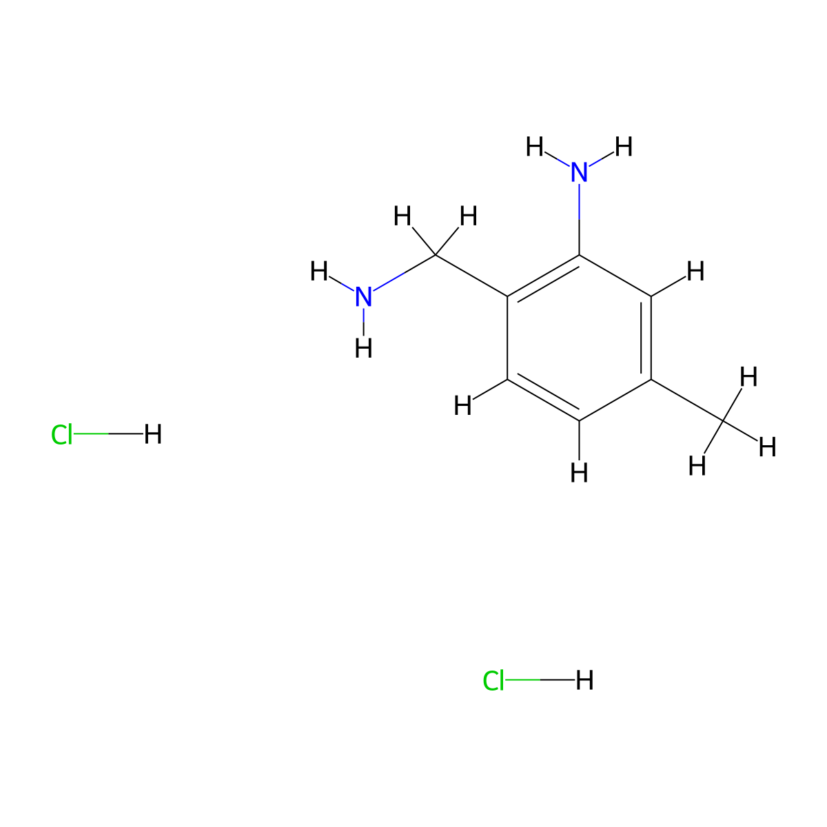 2-(Aminomethyl)-5-methylanilinedihydrochloride molecular structure, CAS 2751615-70-8