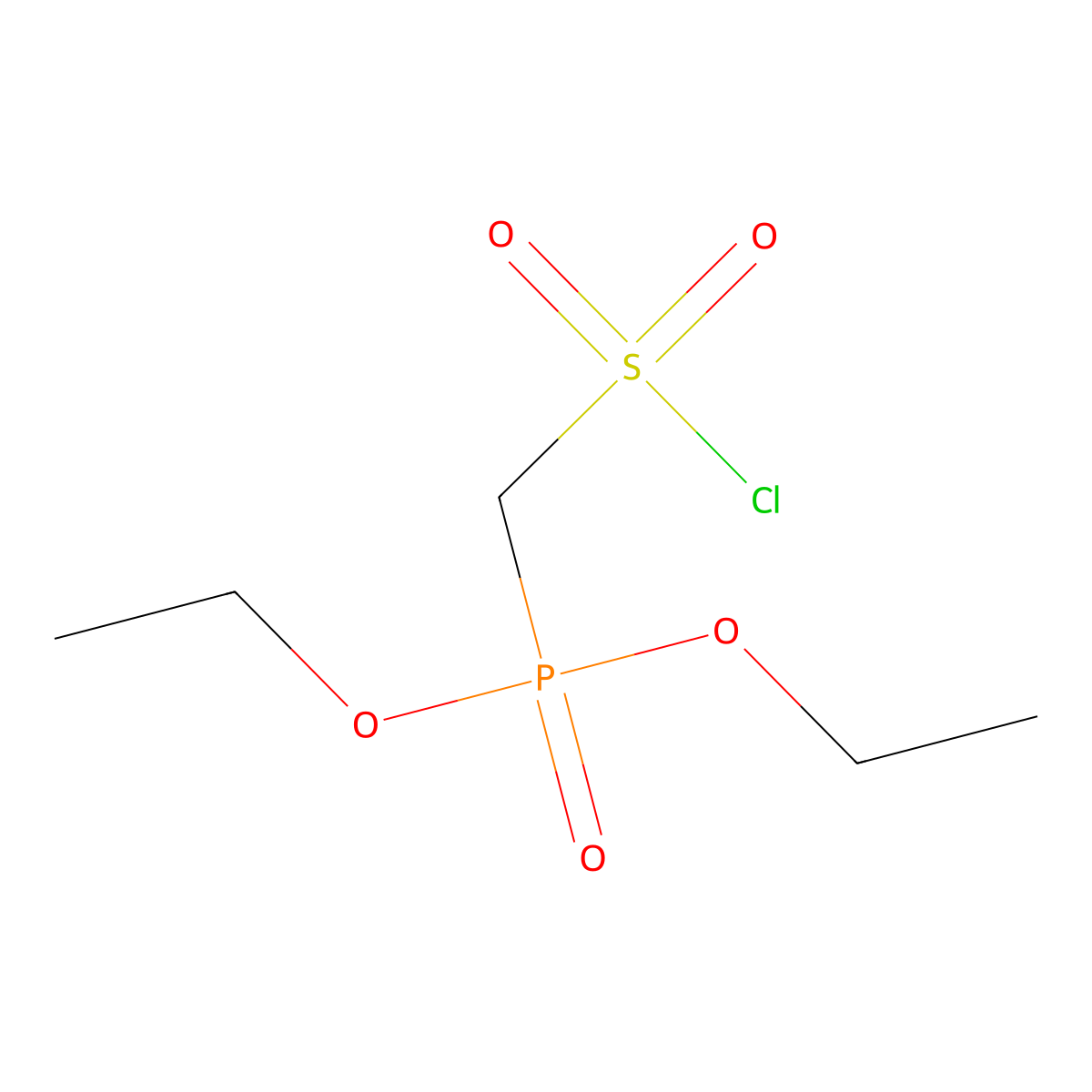 Diethyl [(chlorosulfonyl)methyl]phosphonate molecular structure, CAS 2751615-93-5