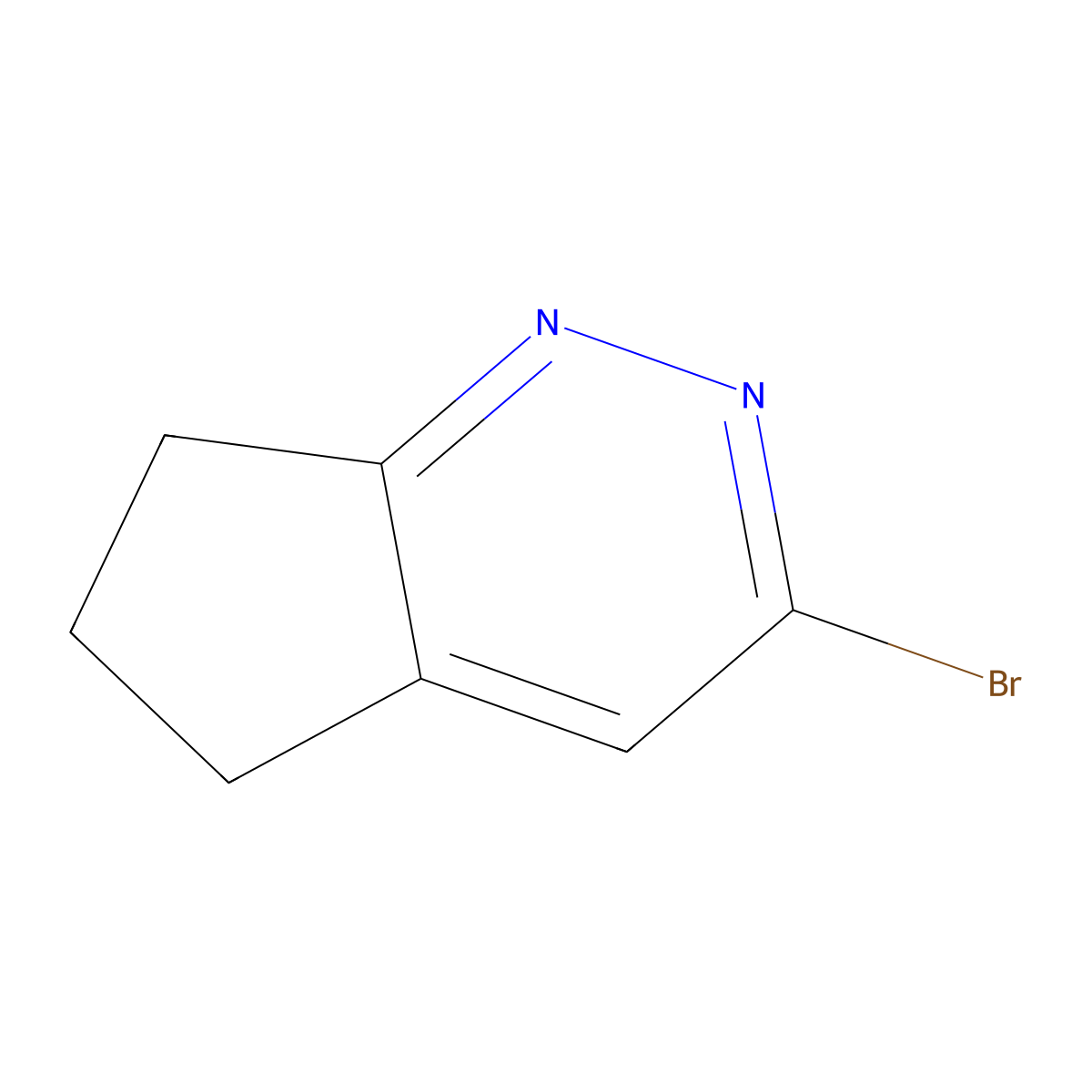 3-bromo-5H,6H,7H-cyclopenta[c]pyridazine molecular structure, CAS 2751616-13-2