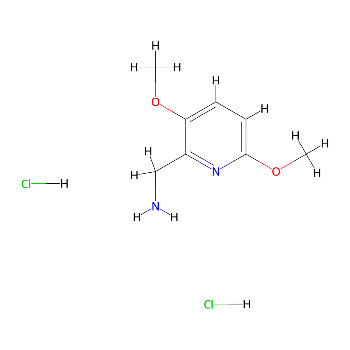 1-(3,6-Dimethoxypyridin-2-yl)methanaminedihydrochloride molecular structure, CAS 2751620-00-3
