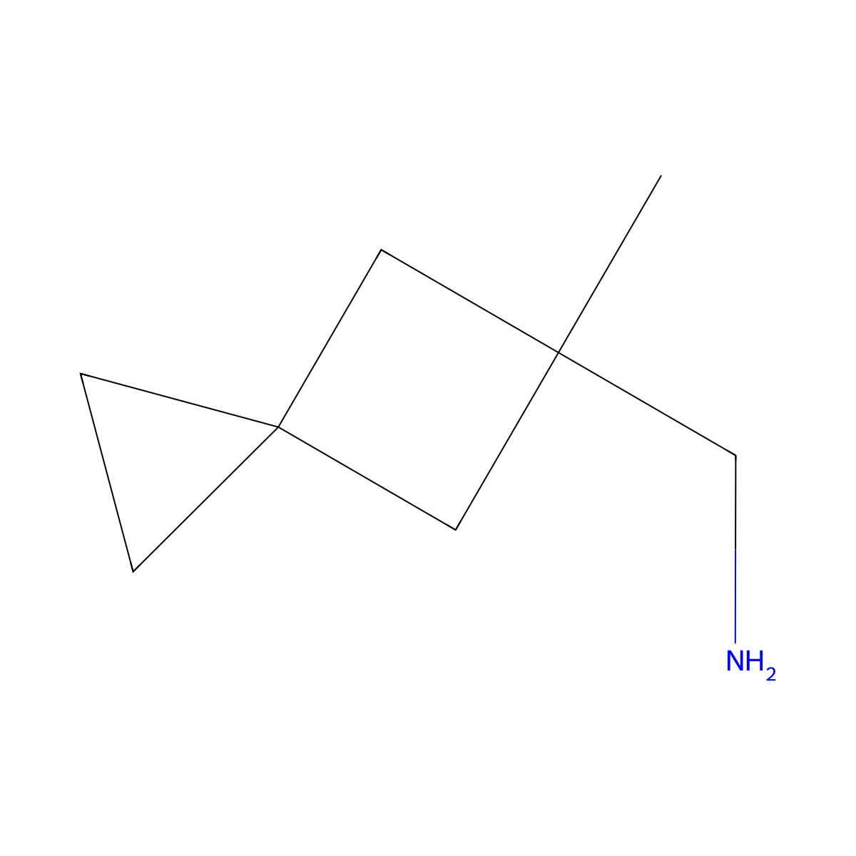 1-{5-Methylspiro[2.3]hexan-5-yl}methanamine molecular structure, CAS 2751620-21-8