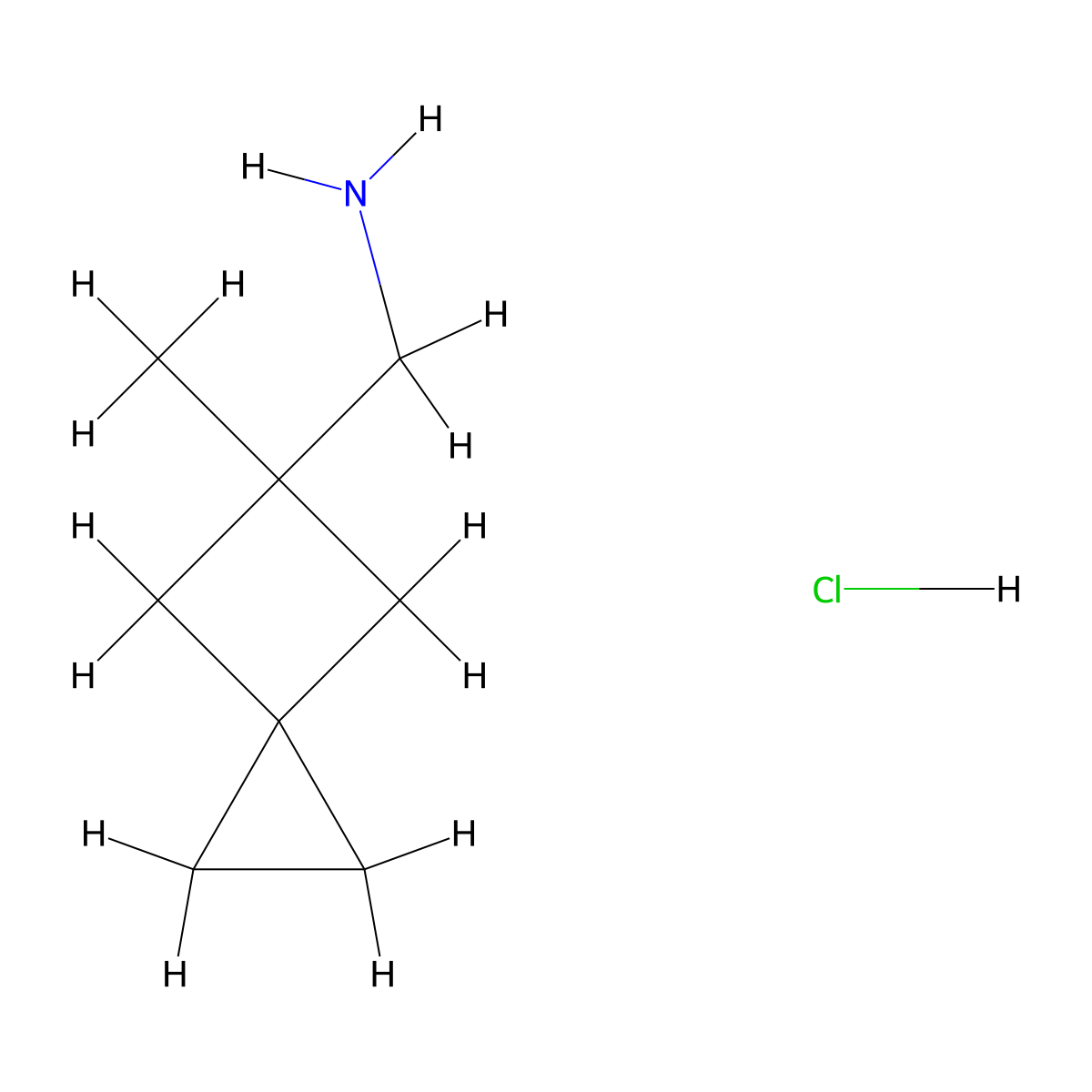 1-{5-Methylspiro[2.3]hexan-5-yl}methanaminehydrochloride molecular structure, CAS 2751620-22-9