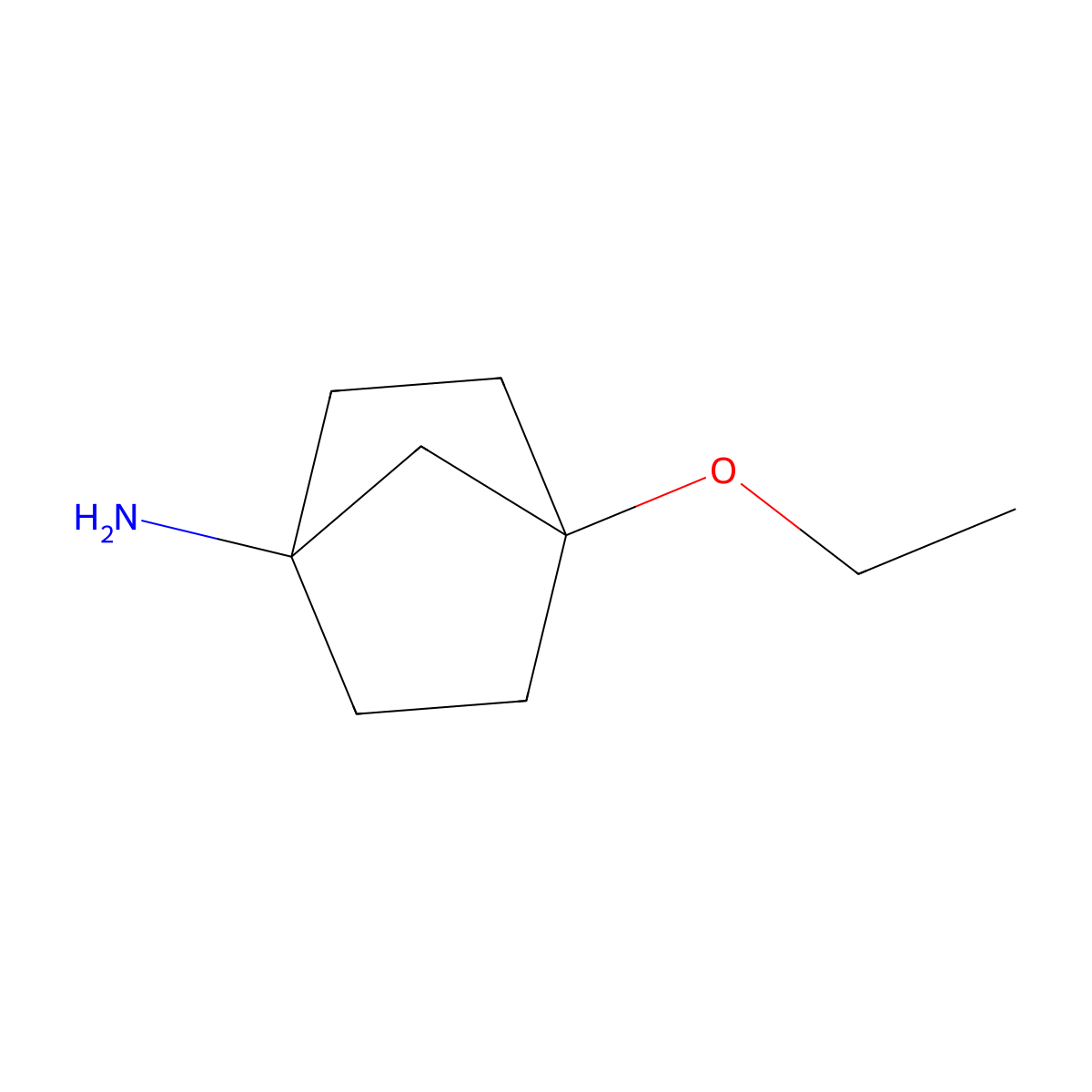 4-Ethoxybicyclo[2.2.1]heptan-1-amine molecular structure, CAS 2751620-27-4