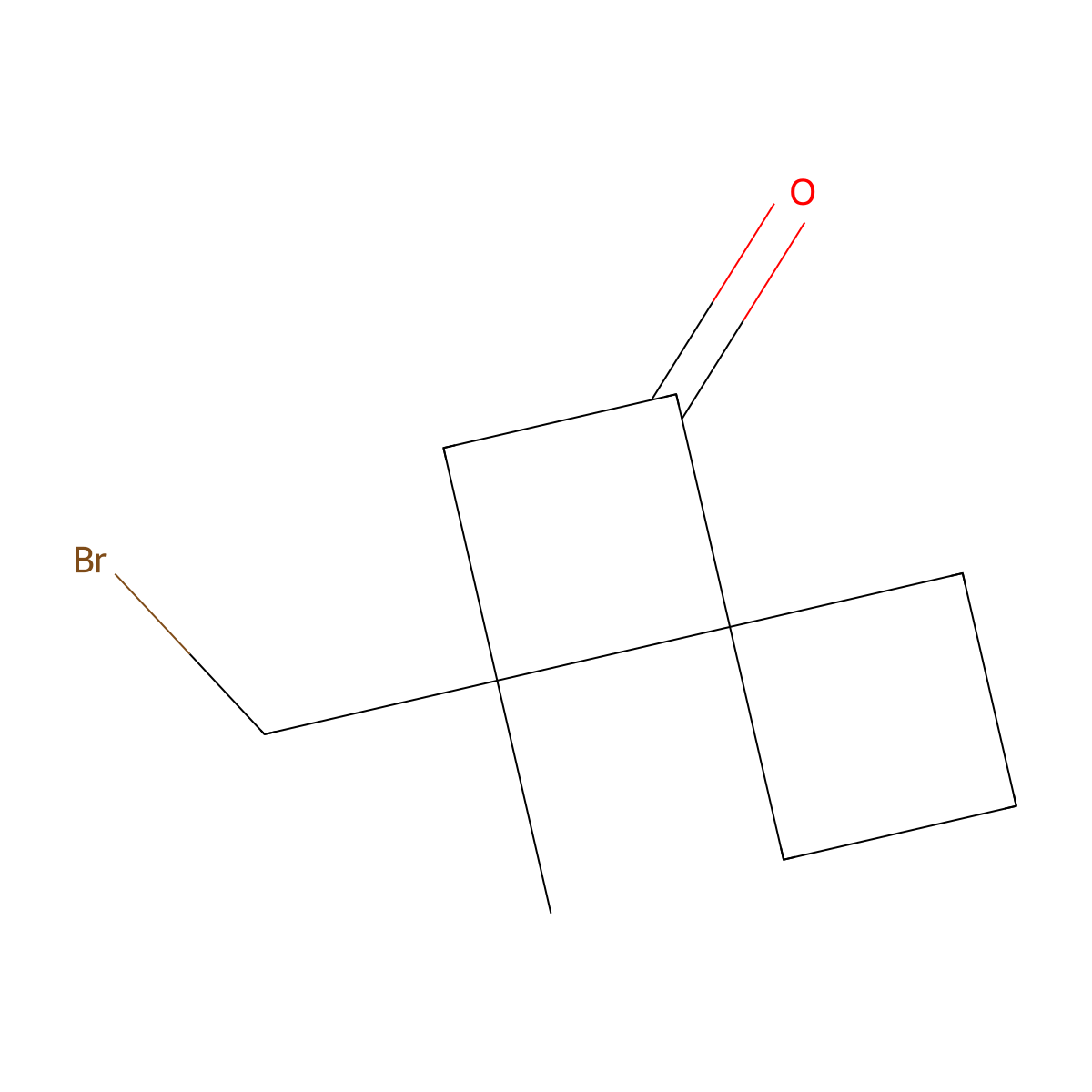 3-(Bromomethyl)-3-methylspiro[3.3]heptan-1-one molecular structure, CAS 2751620-39-8