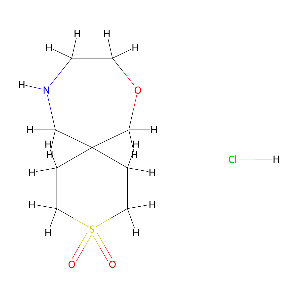 8-Oxa-3lambda6-thia-11-azaspiro[5.6]dodecane-3,3-dione hydrochloride molecular structure, CAS 2751620-47-8
