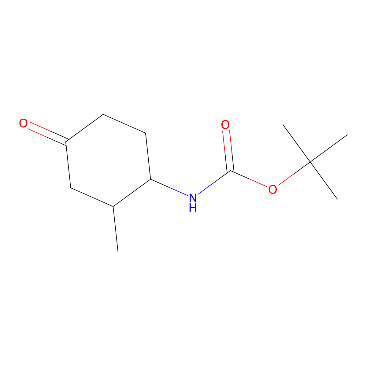 tert-butyl N-(2-methyl-4-oxocyclohexyl)carbamate molecular structure, CAS 2751620-61-6