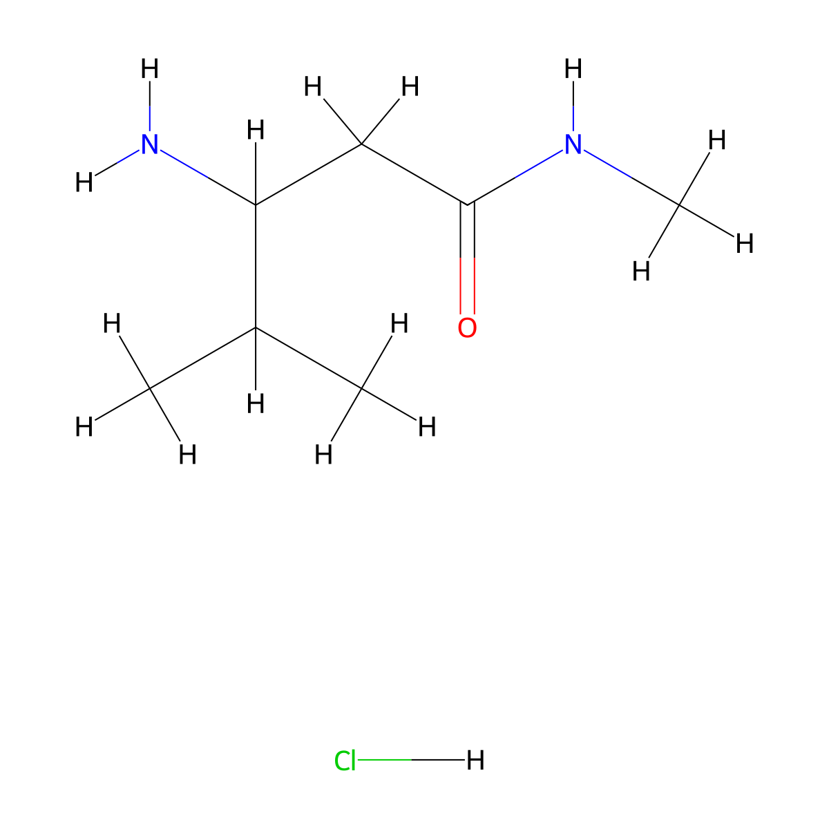 3-amino-N,4-dimethylpentanamidehydrochloride molecular structure, CAS 2751620-64-9