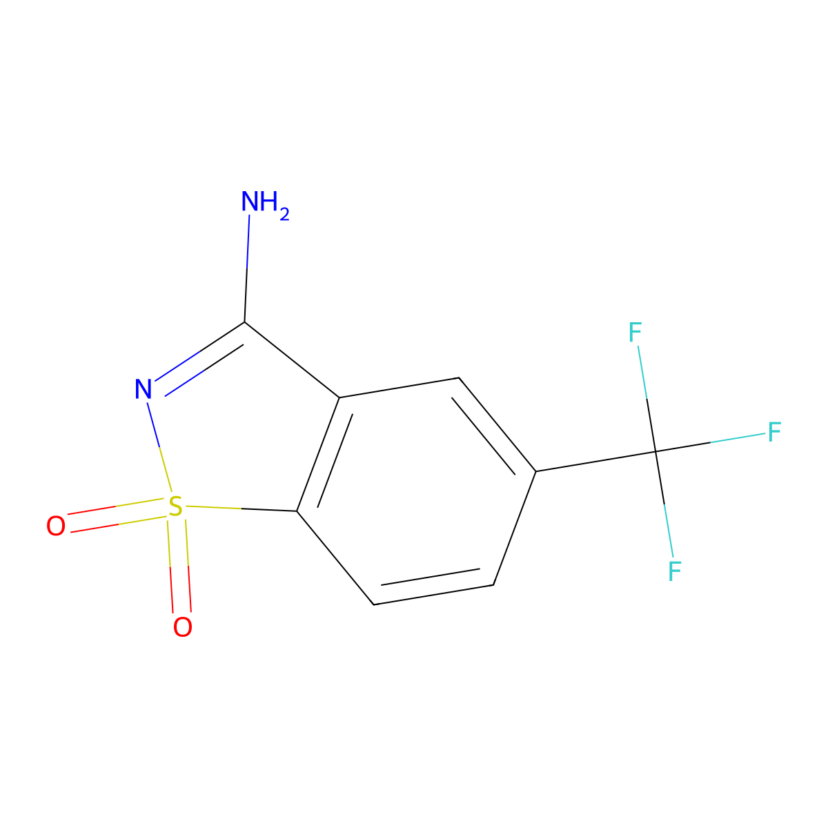 3-Amino-5-(trifluoromethyl)-1lambda6,2-benzothiazole-1,1-dione molecular structure, CAS 2751620-78-5