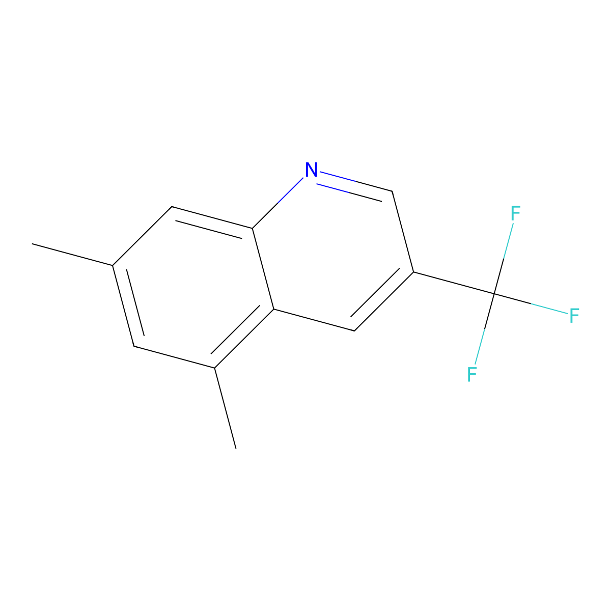 5,7-Dimethyl-3-(trifluoromethyl)quinoline molecular structure, CAS 2751620-87-6