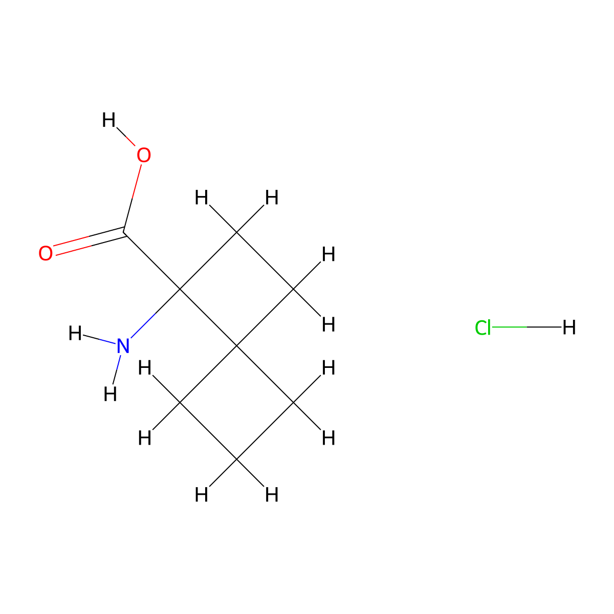 1-Aminospiro[3.3]heptane-1-carboxylic acid hydrochloride molecular structure, CAS 2751620-98-9