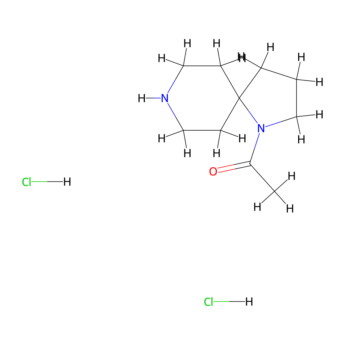 1-{1,8-Diazaspiro[4.5]decan-1-yl}ethan-1-one dihydrochloride molecular structure, CAS 2751621-44-8